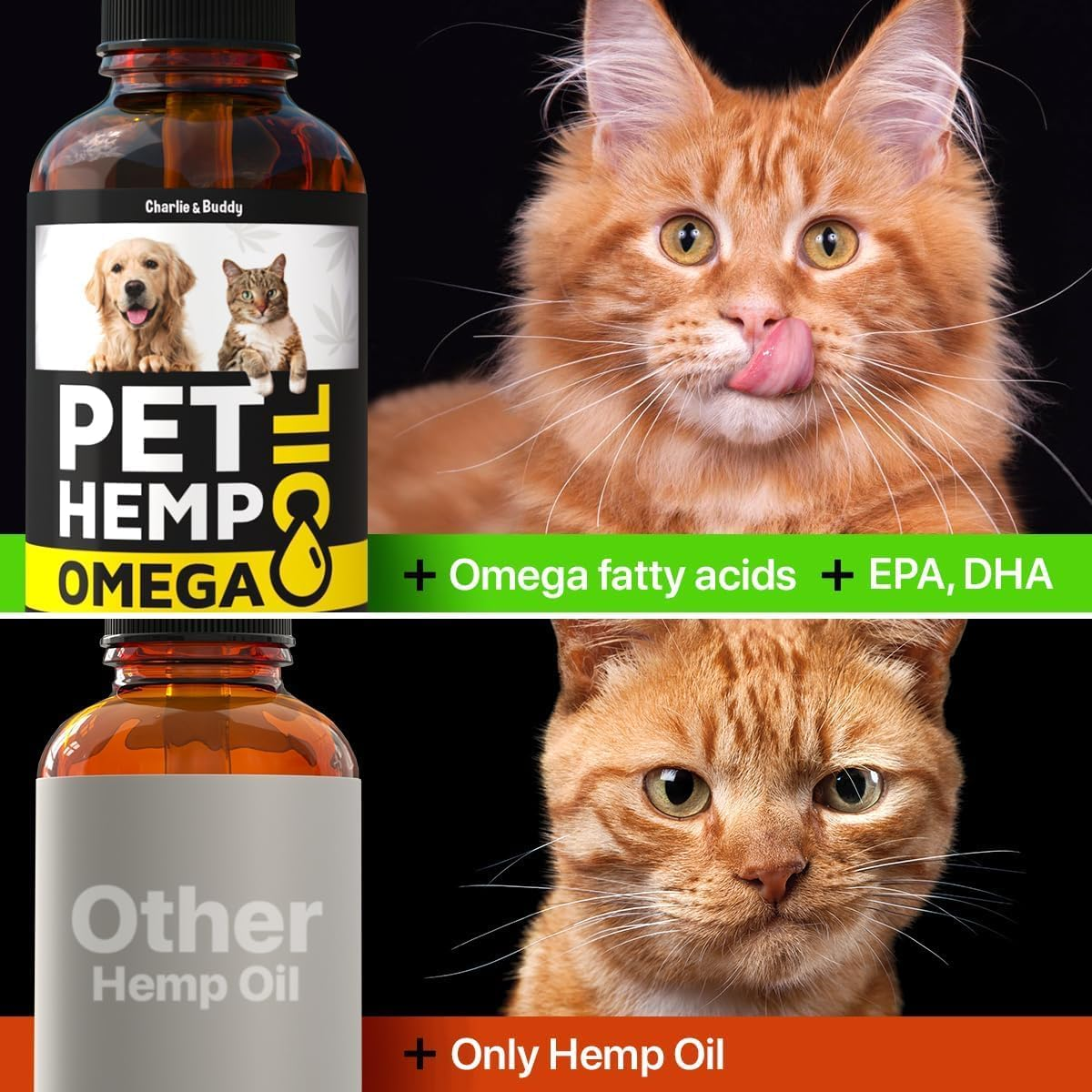 Charlie&Buddy Hеmp Oil for Dogs - Omega 3,6,9 for Skin, Coat, Anxiеty Relief and Jоint Pаin image number 4