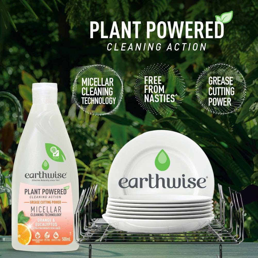 Earthwise Orange and Eucalyptus Dish Liquid 500 Ml image number 3