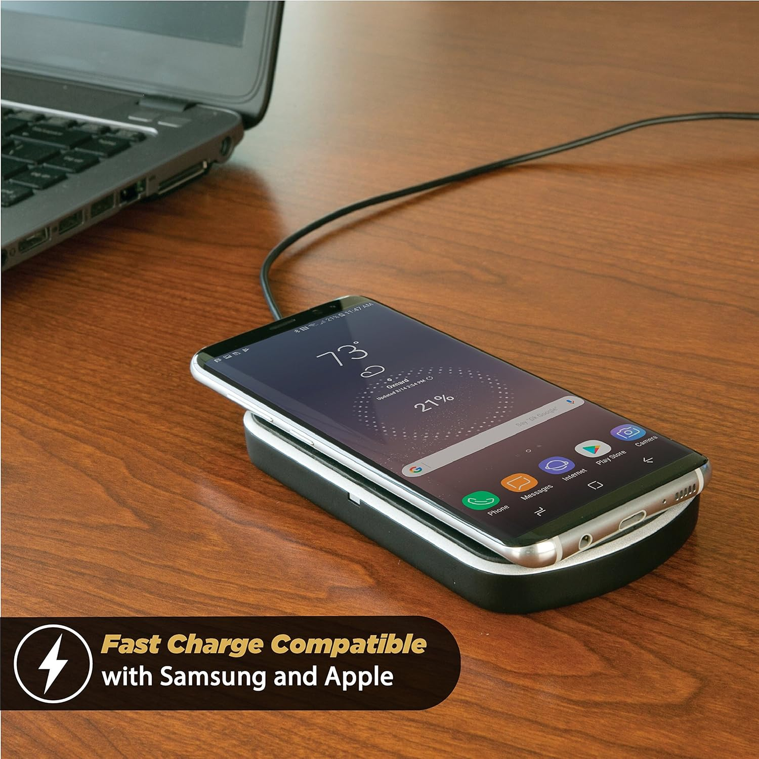 Scosche 5-10W Wireless Charging Magnetic Mat Mount