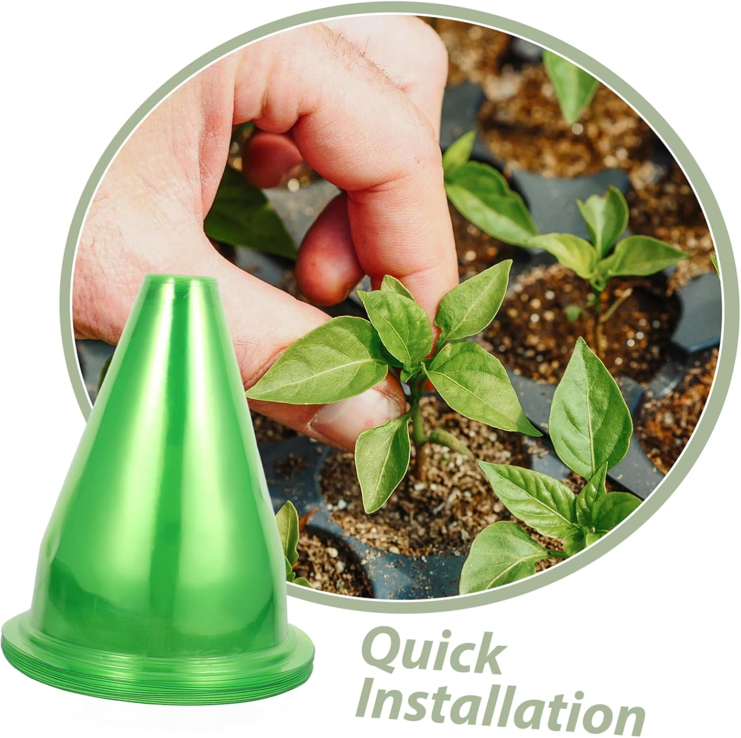 MOBUTOFU 12Pcs Garden Supplies Plant Covers Reusable Plant Domes Frost for Winter image number 2