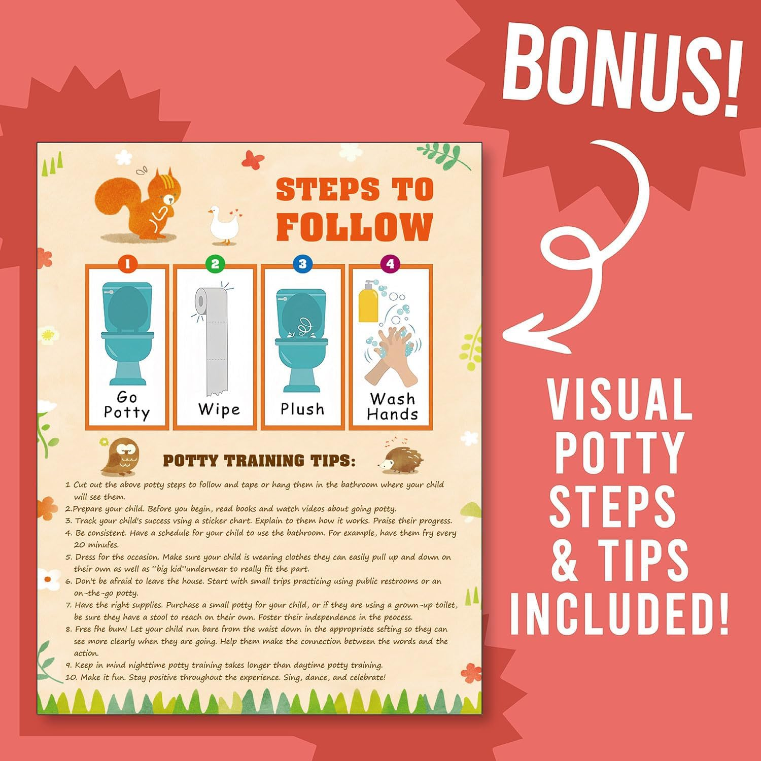 Potty Training Chart Potty Training Sticker Chart &ndash; 5 Fun Styles Potty Sticker Chart with Rewards for Toddlers Girls, Motivational Potty Training Rewards for Kids image number 4