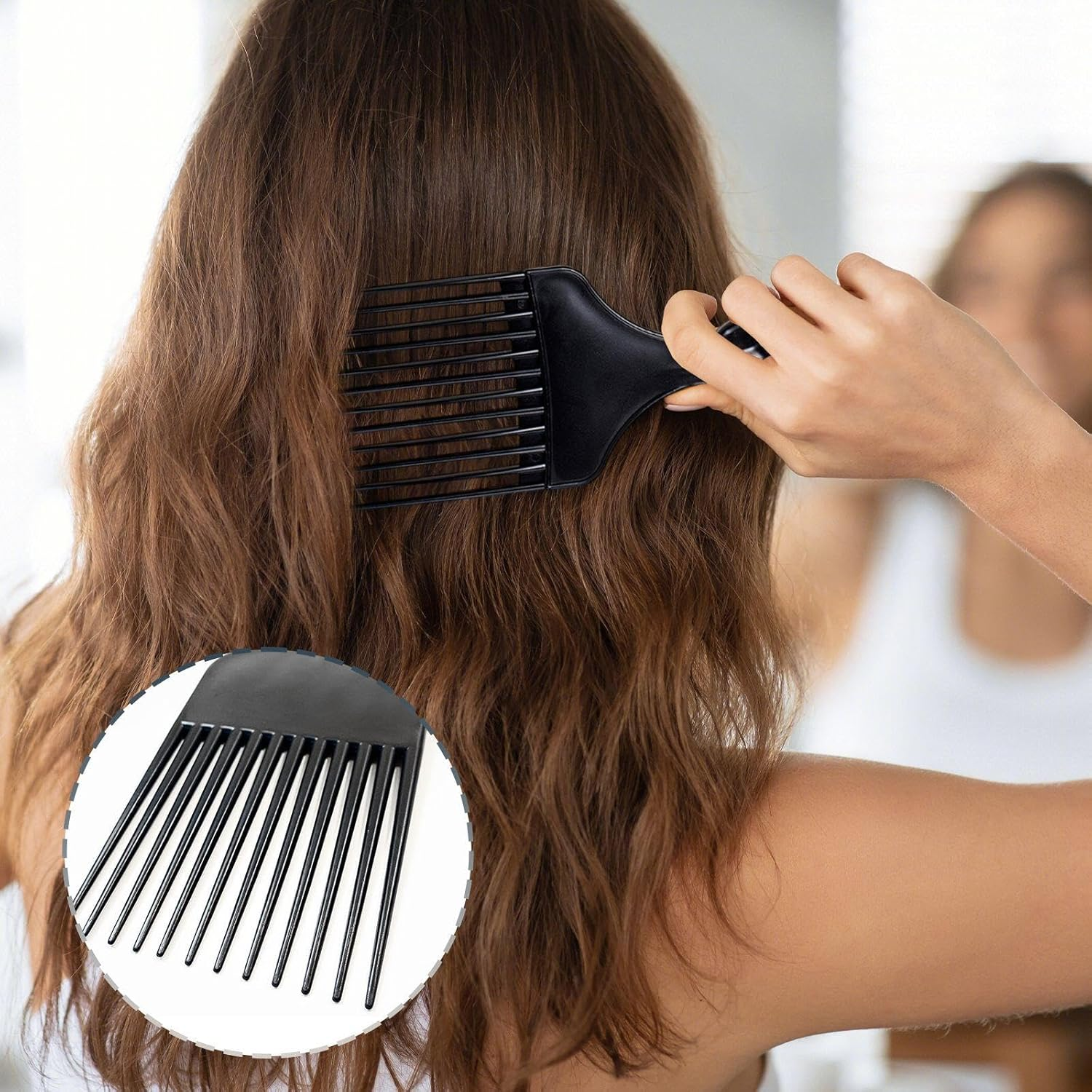 4 Pieces Fist Styling Comb, Funny Comb, Plastic Comb, Hair Comb Hair Styling Tools image number 5