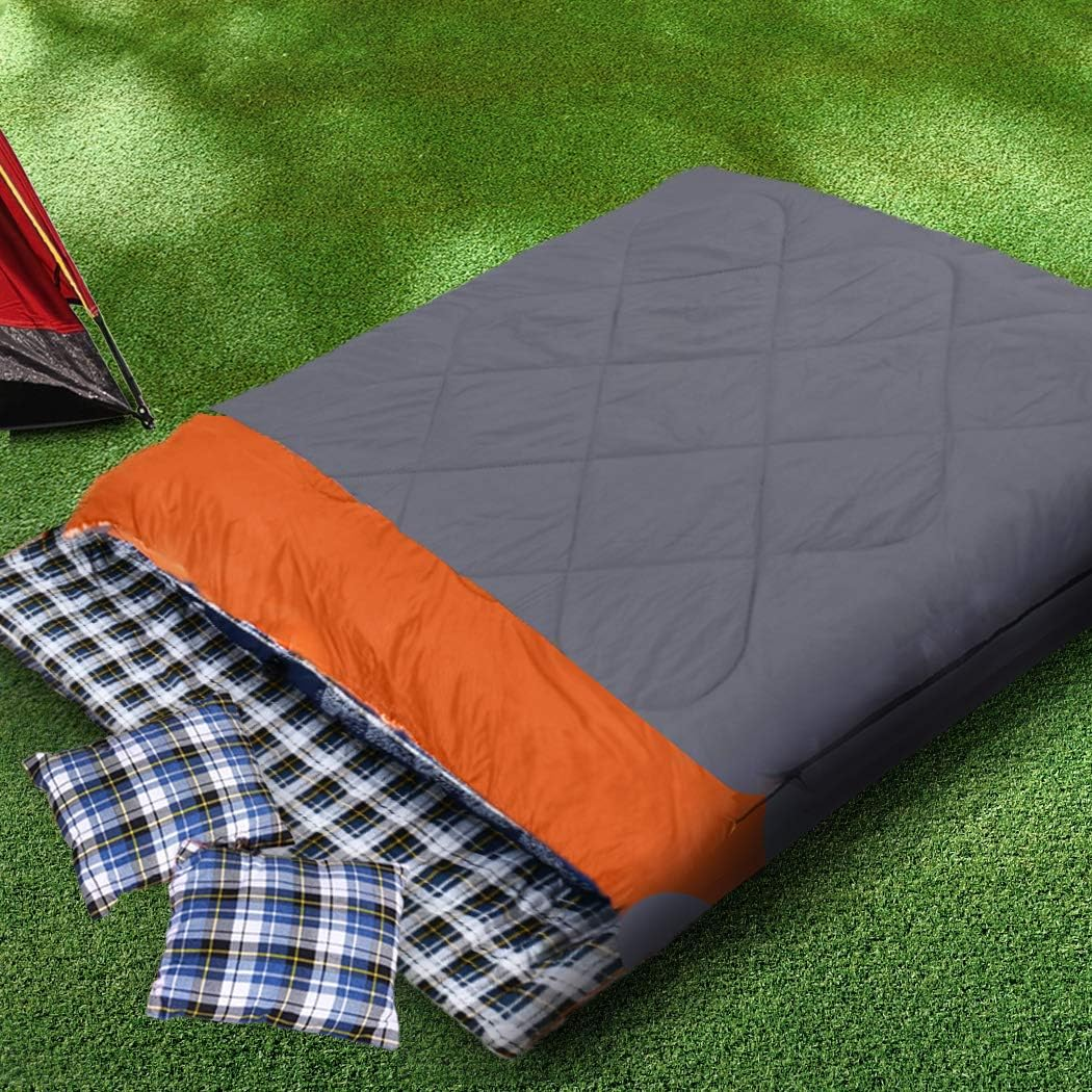 Mountview Double Sleeping Bag Bags Outdoor Camping Hiking Pillow -10℃ Thermal image number 6