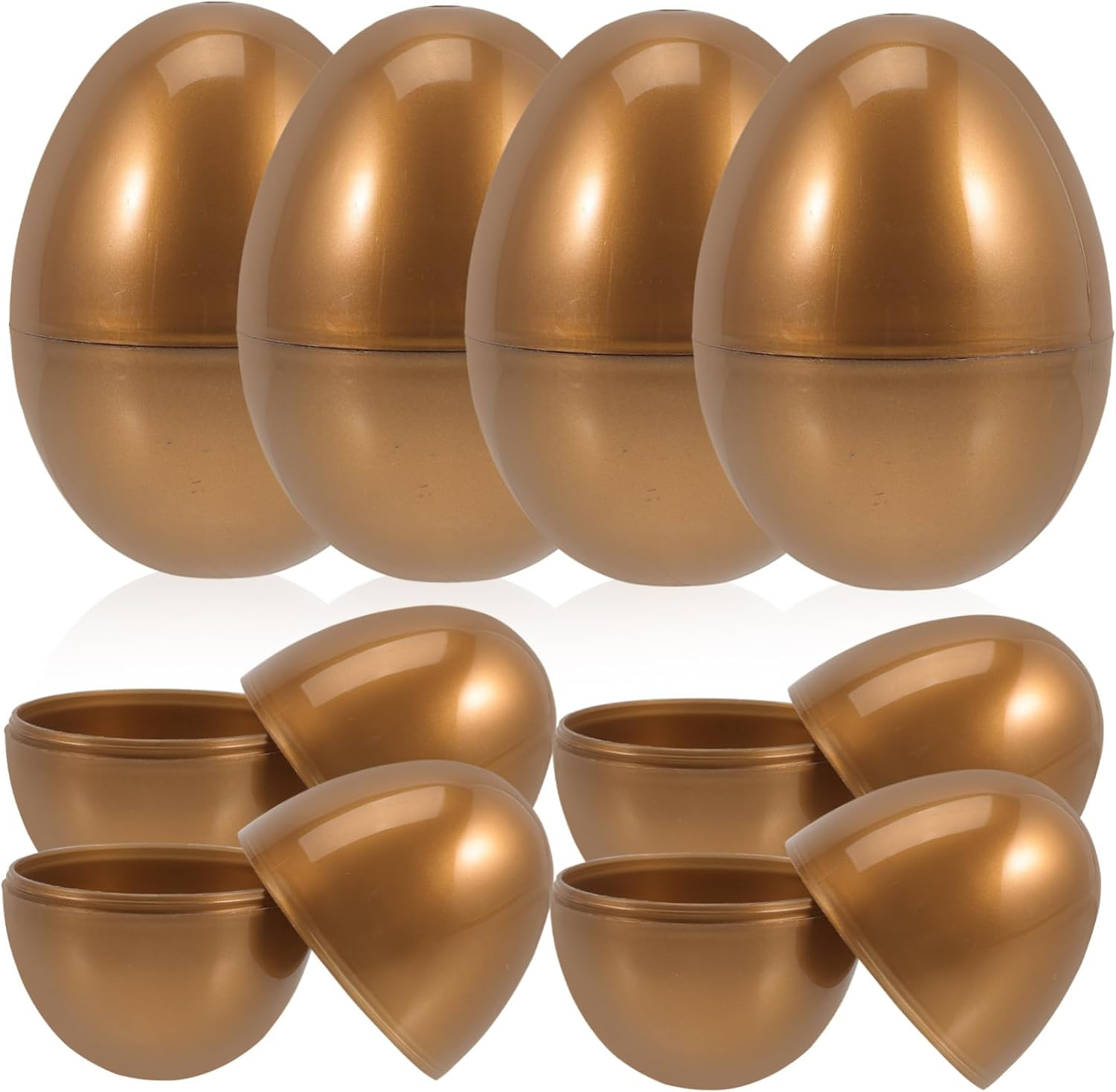 JOINPAYA 10Pcs Easter Eggs Fillable Egg Easter Egg Shell Eggs Decorations Easter Egg Shaped Fillable Easter Egg Candy Boxes Clear Ornaments Bulk Toys Wrapping Plastic image number 3