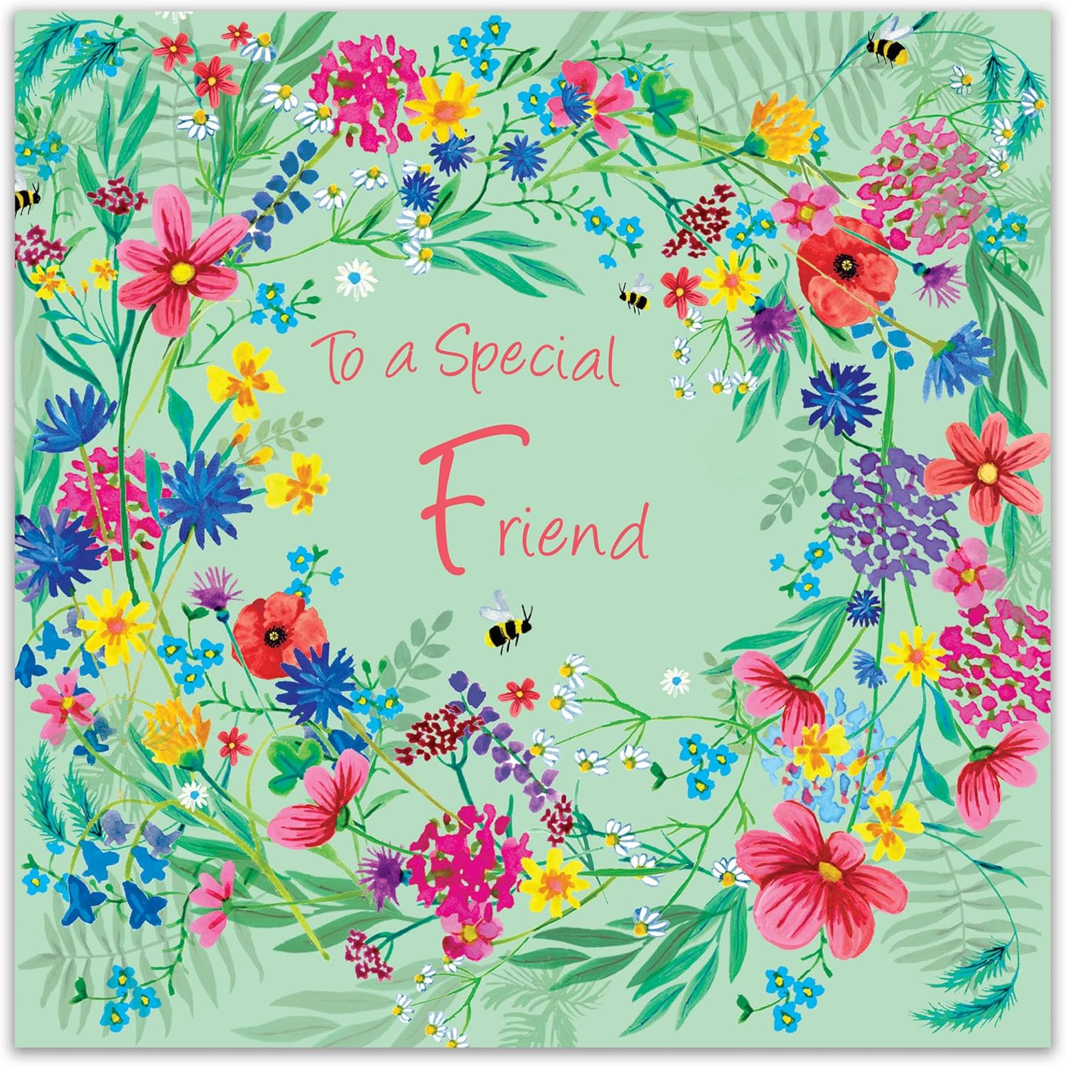 Twizler Friend Birthday Card Female - Wildflowers Floral - Womens Special Best Friend Birthday Card for Her Adult image number 6
