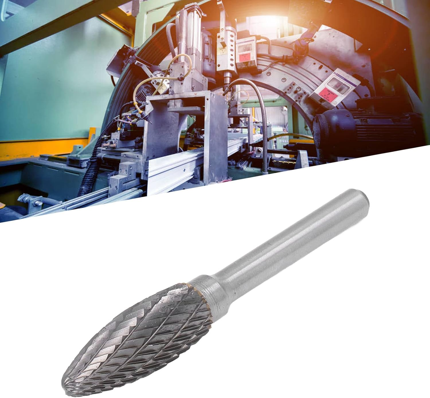 Burr Double Cut Grinder Tool Metal Chamfering Grooving Practical Application Machinery Aviation image number 1