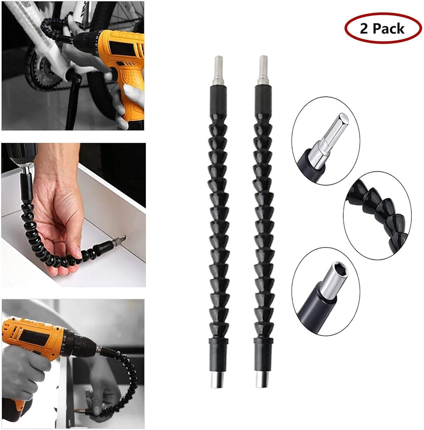 Super Bit，Superbit Screwdriver Flexible，Flexible Drill Bit Extension Bar，Flexible Shaft Extension Bits，Super Bit Bendable (2Set Blue) image number 1