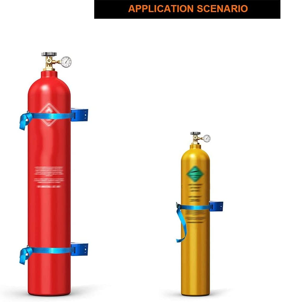 RESFNSE Cylinder Mounted Bracket Gas Cylinder Bracket ABS Gas Cylinder Holder for RV Caravan,Blue image number 5