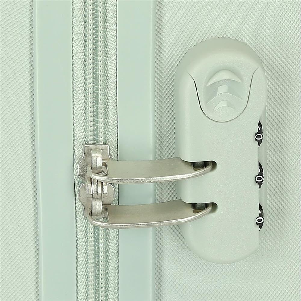 Disney Frozen Arendelle Is Magic Cabin Suitcase Green 38X55X20Cm Hard ABS Combination Lock Side 34L 2Kg 4 Double Wheels Hand Luggage, Green, One Size, Cabin Suitcase, Green, One Size, Cabin Suitcase image number 3