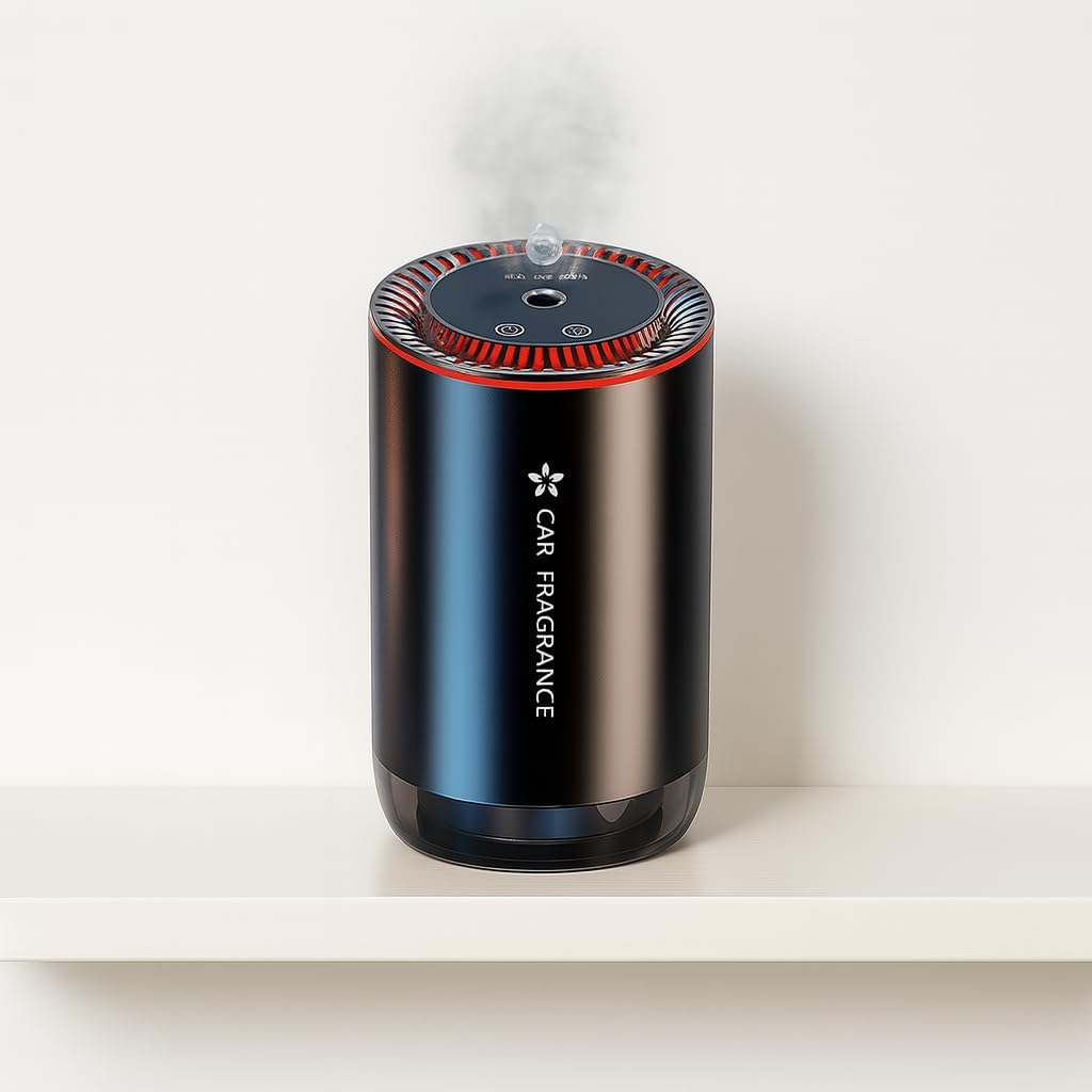 COZYVISTA - Portable Essential Car Oil Diffuser &ndash; USB Rechargeable Aromatherapy Device with 3 Mist Modes, Type-C Dual-Use Design &ndash; Aluminum Alloy & PC Body for Car, Home, Office, Travel Black image number 5