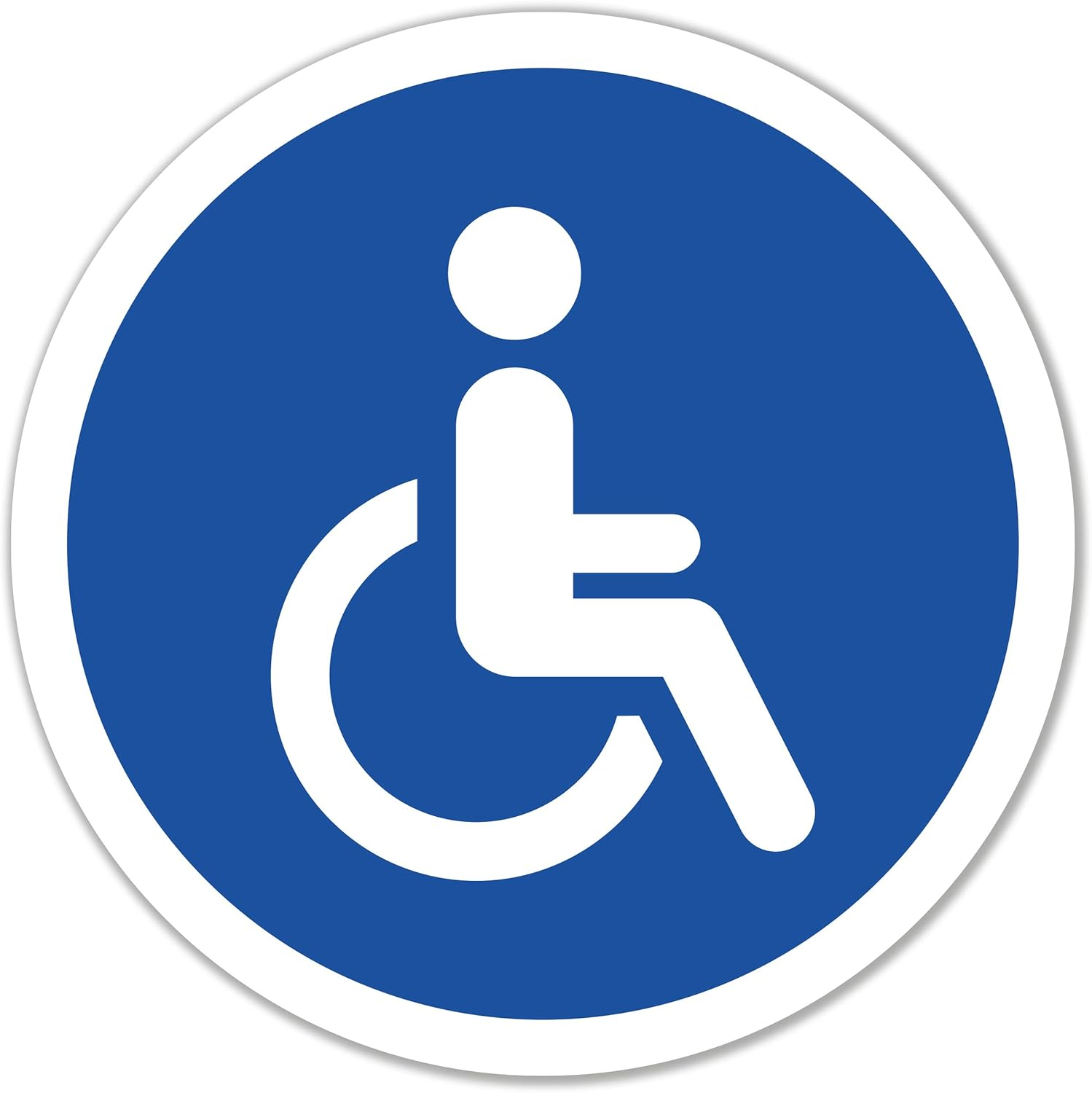 Magnetic Sign Wheelchair I Car Sign Carriage of People with Disabilities I Car Magnetic Foil I Incl. 2 Car Stickers I 4 X 4 Inch image number 1
