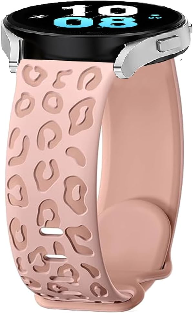 BYISYUE Leopard Replacement Band for Amazfit GTR Mini/Gtr 42Mm/Gts 4/GTS 4 Mini/Gts 3/GTS 2/2E/2 Mini, 20Mm Silicone Sport Watch Strap for Amazfit Bip 3/3 Pro/S/S Lite/U/U Pro