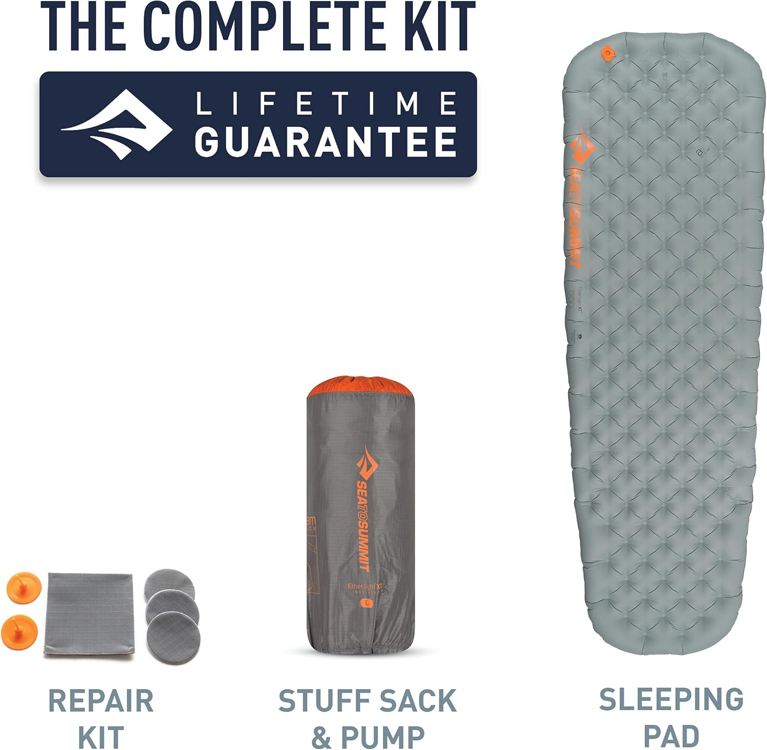 Sea to Summit Ether Light XT Insulated ASC Sleeping Mat, Pewter, Large image number 2