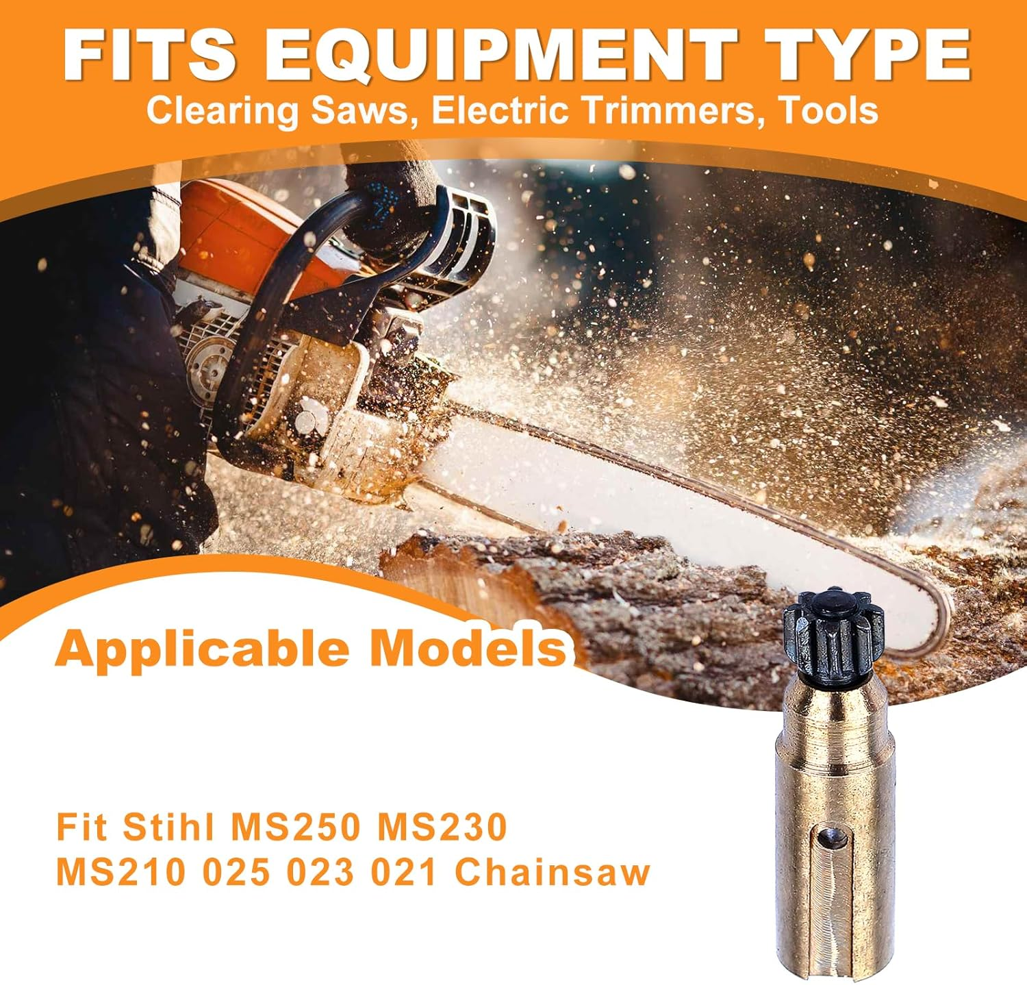 Oil Pump Worm Gear Oil Filter Hose Line for Stihl MS250 MS230 MS210 025 023 021 Chainsaw 1123 640 3800 image number 6