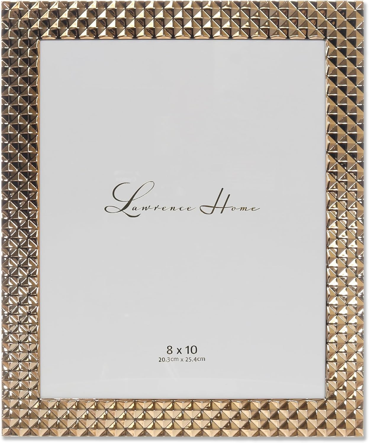 Lawrence Frames Metal Frame, Diamond Pattern, Black Smoke, 4X6