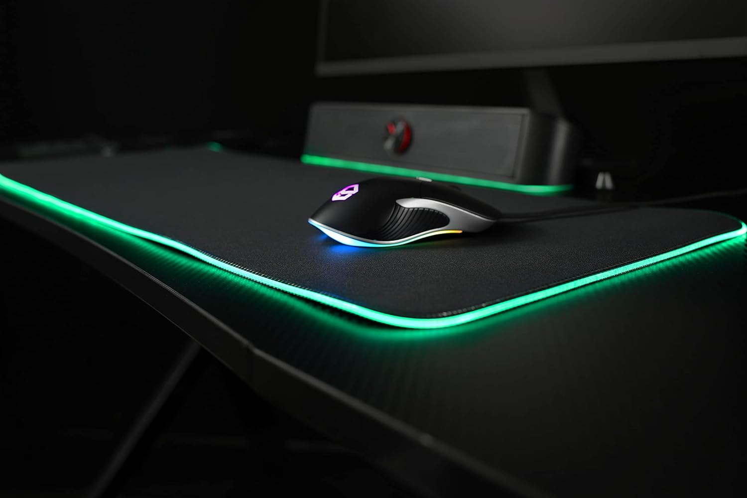 Powerwave RGB XL Gaming Mouse Pad Black image number 3
