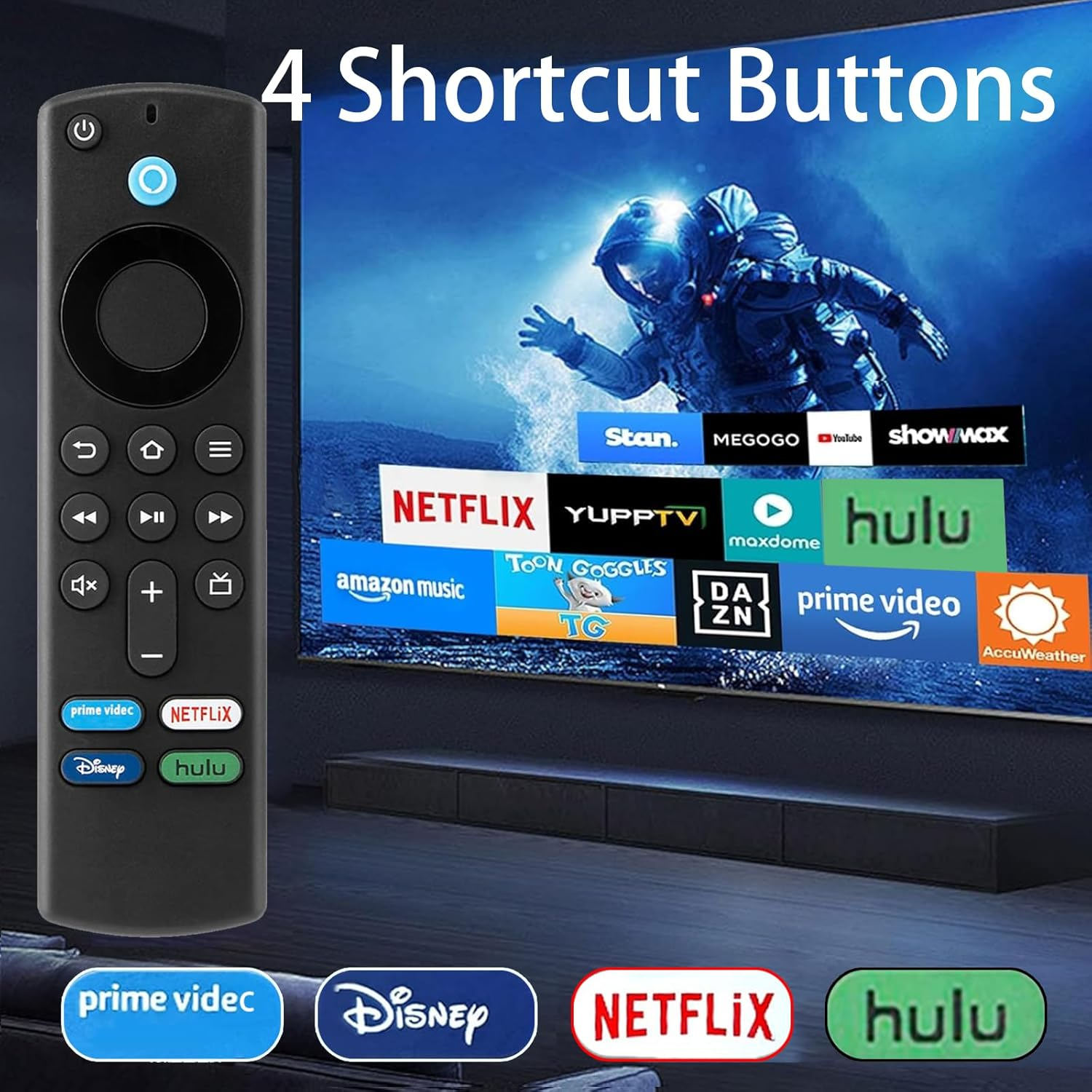 Replacement Voice Remote Control Fit for Amazon Smart Tvs Stick,Compatible with Stick (2Nd & 3Rd Gen), Compatible with Stick TV Cube (1St & 2Nd Gen),Tv (3Rd Gen) New Remote Control image number 5