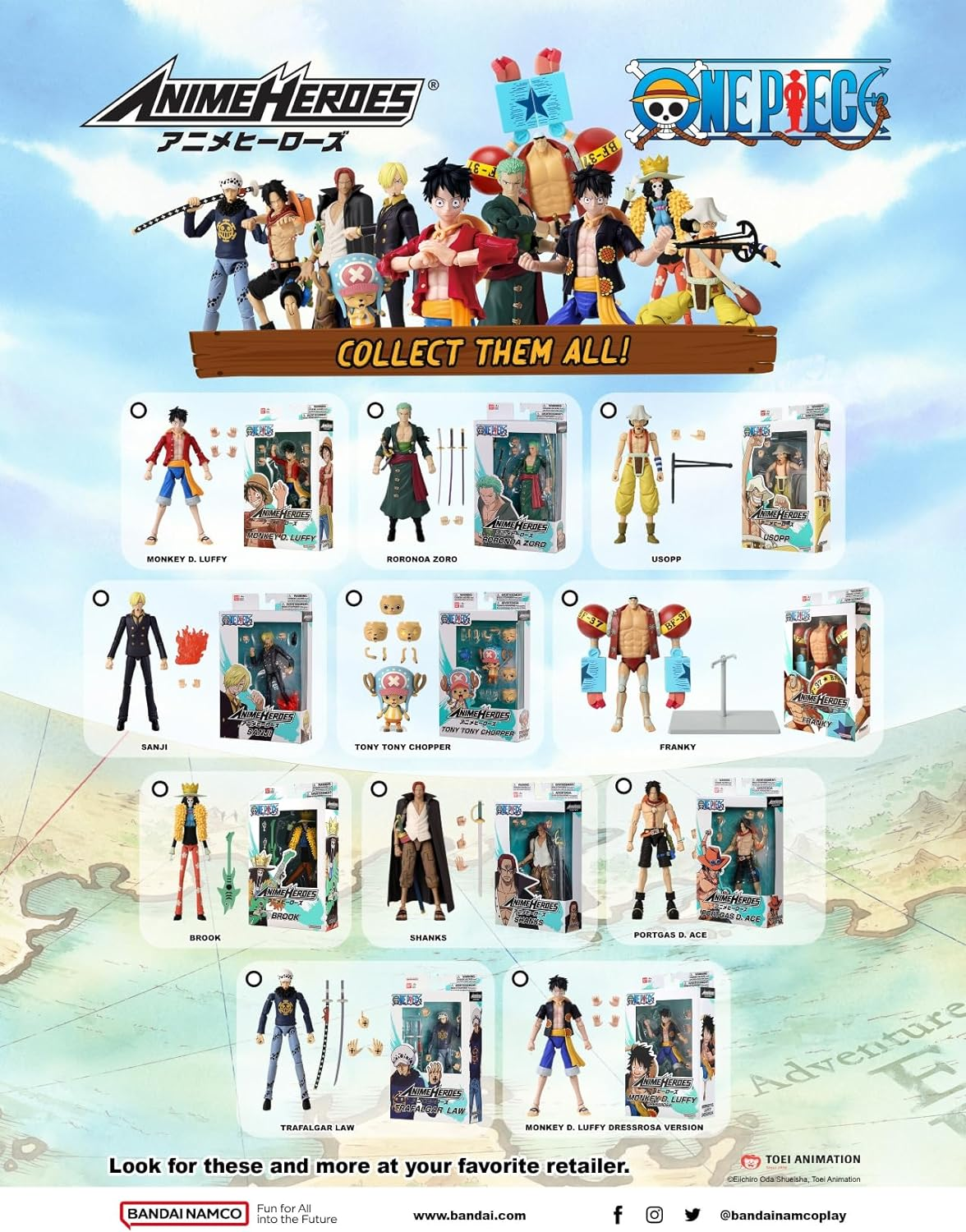 Anime Heroes One Piece Monkey D. Luffy Dressrosa Version image number 6