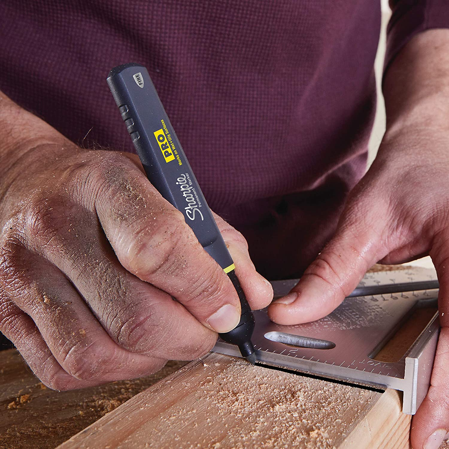 Sharpie PRO Permanent Marker, Fine Point, Black image number 3