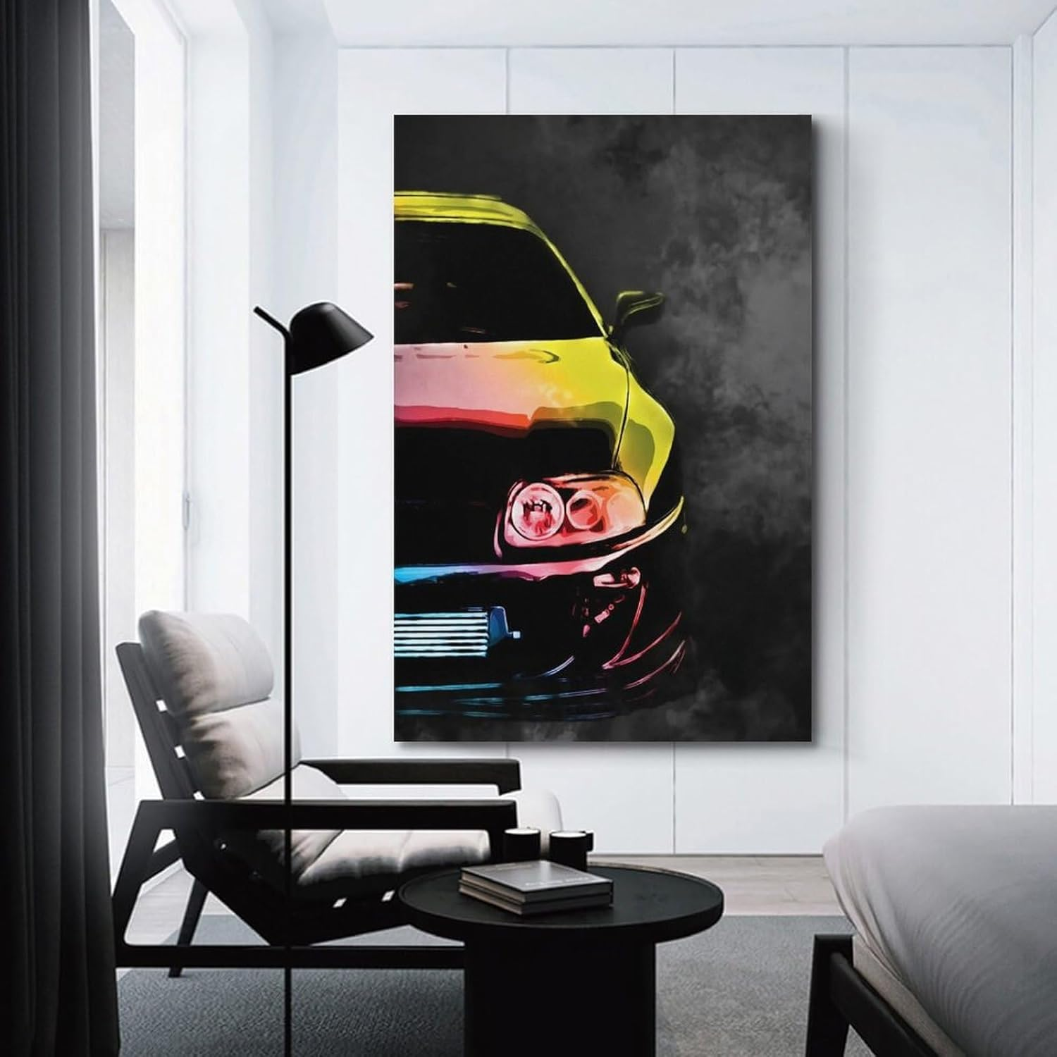 Car Poster Jdm Racing Car Poster Canvas Painting Wall Art Picture Home Decor Print for Bedroom Living Room Dorm Study Bar Office 12X18Inch(30X45Cm)