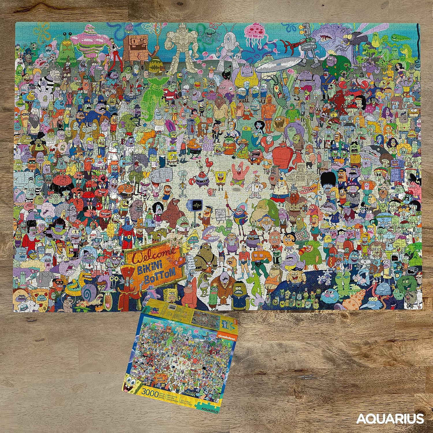Aquarius 68508 Spongebob Squarepants 3,000Pc Puzzle image number 3
