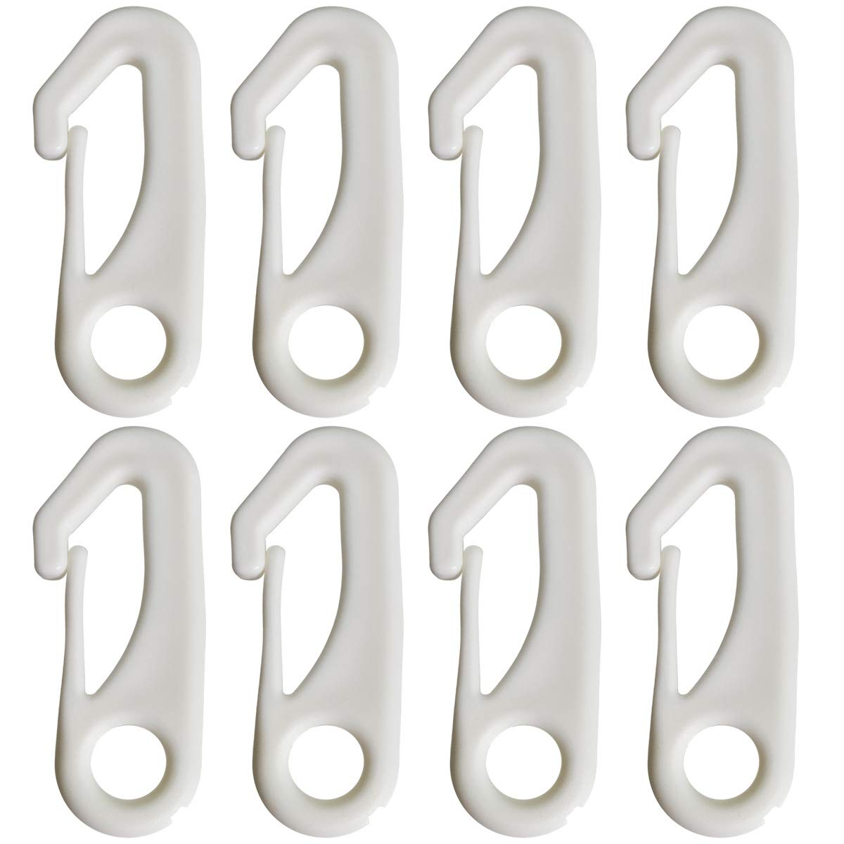 TTSAM Profession Flag Pole Clip Snap Hooks Durable Nylon Flag Clips Flag Pole Accessory - Attach Flags Hooks to Halyard Rope and Buckle the Flag(Pack of 8) image number 2