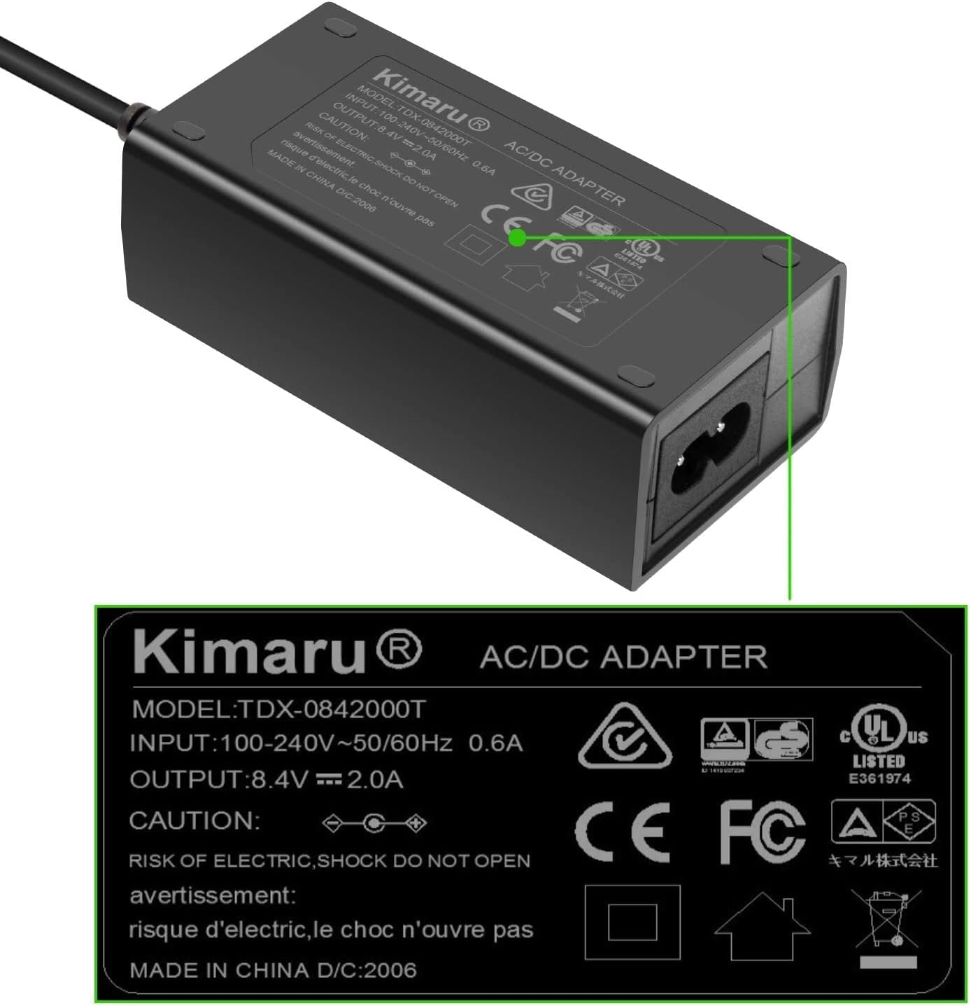 Kimaru DMW-DCC8 DC Coupler DMW-AC10 DMW-AC8 AC Power Adapter DMW-BLC12 Dummy Battery Kit for Panasonic Lumix DMC-GH2 G5 G6 G7 G80 G81 G85 G5X GX8 FZ300 FZ1000 FZ2500 DC-G90 G95 G99 Cameras. image number 6