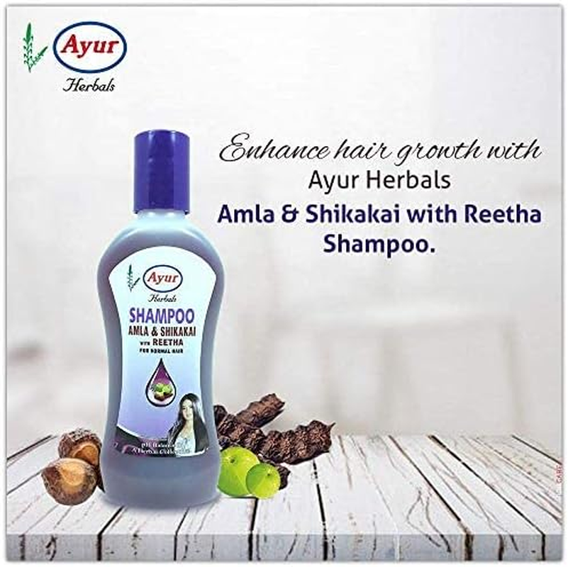 Ayur Amla Shikakai with Reetha Shampoo, 200Ml image number 2