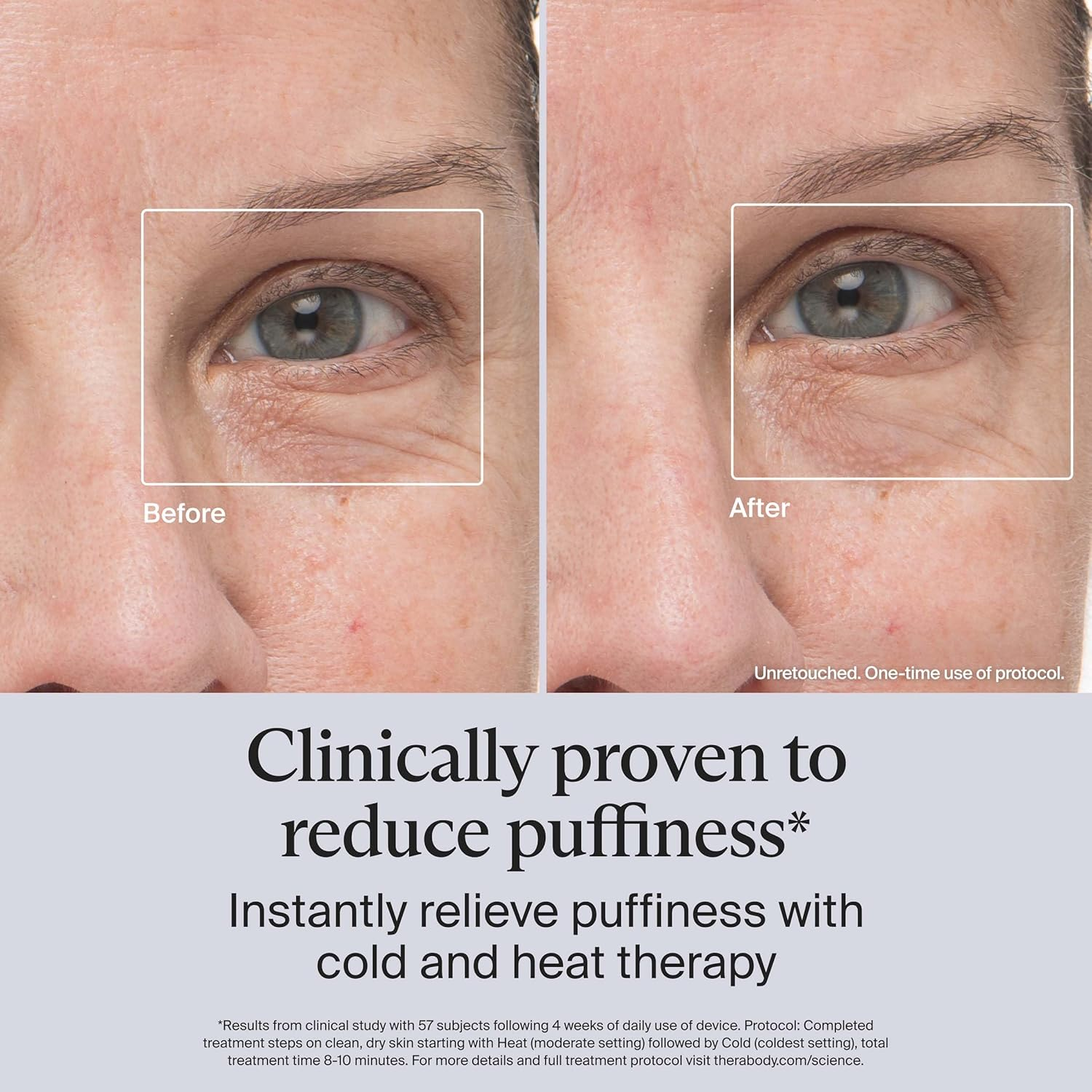 Therabody Theraface Depuffing Wand &ndash; Cold and Heat Facial Treatments to Depuff and Glow image number 2