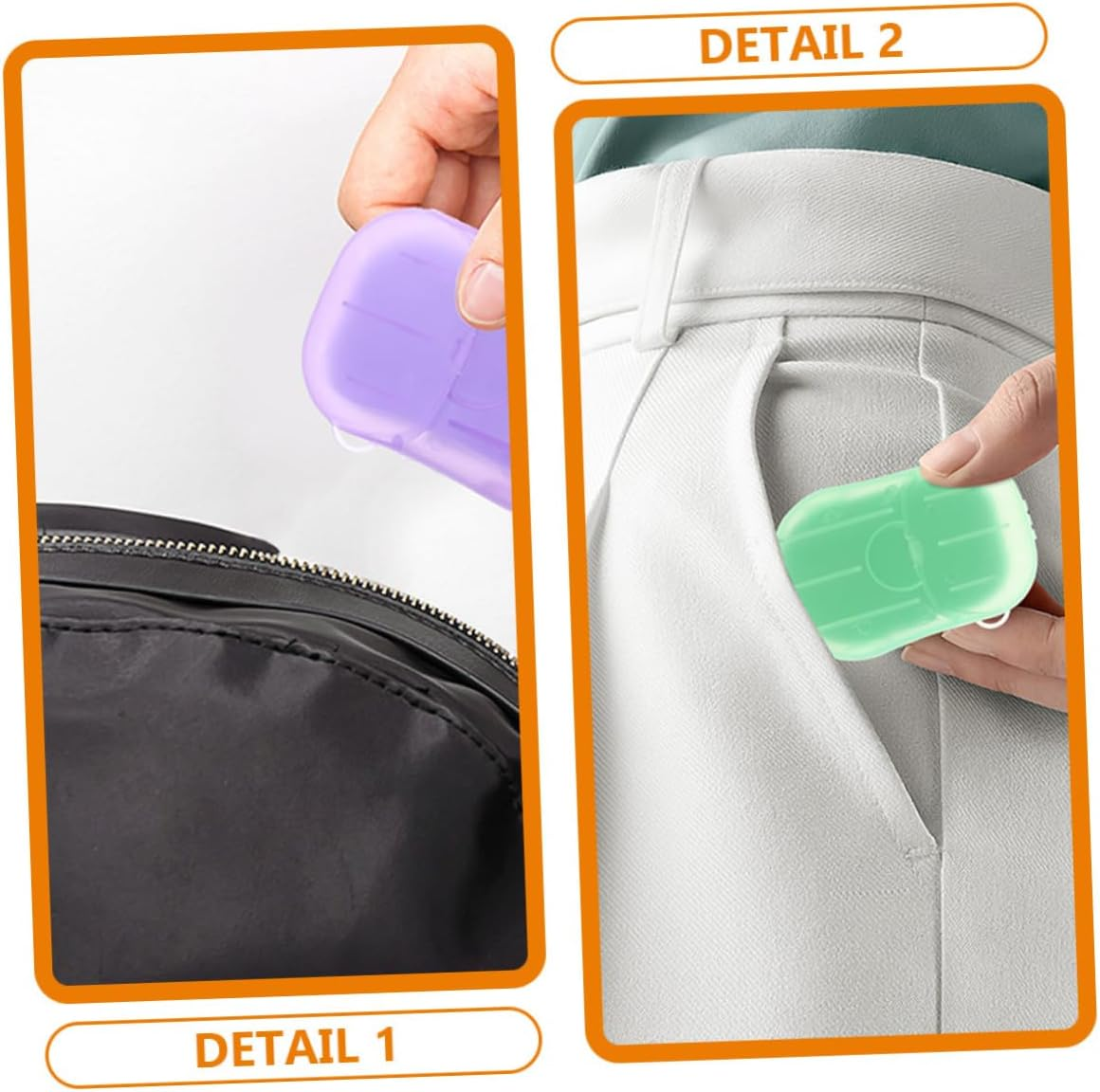 UPKOCH 4 Boxes Portable Soap Sheets Travel Hand Soap Slices with Lavender Milk Lemon Scents for Hand Washing Lightweight Toiletry for Hotels Outdoor and Business Trips Random Color image number 4