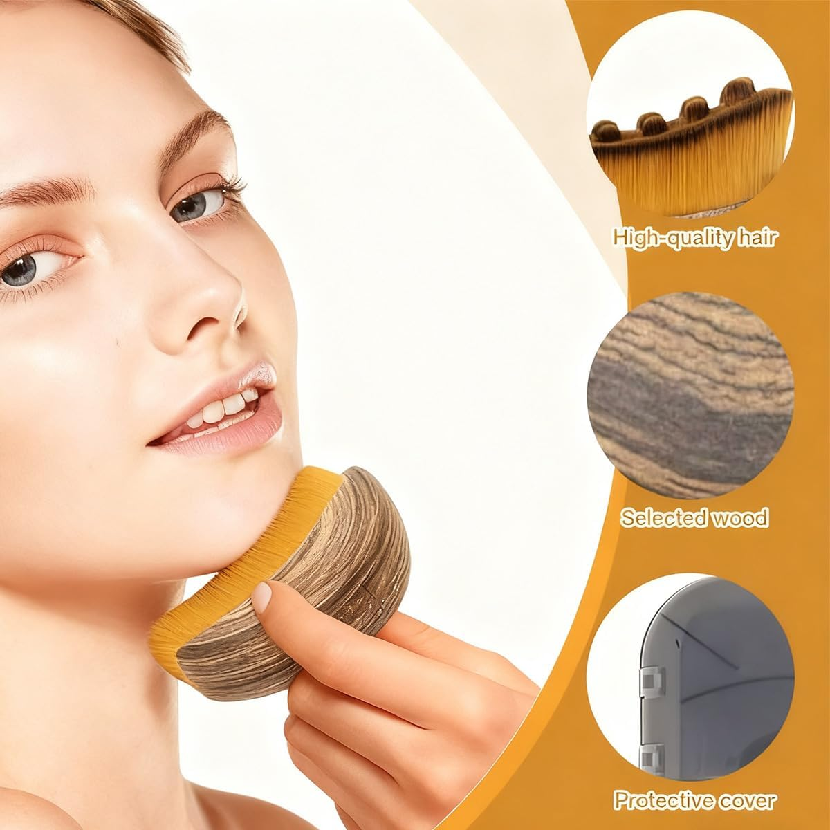 Lymphatic Contour Face Brush, Dry Face Brush, Ultra Soft Dry Brush, Face Massager, Lymphatic Drainage Face Brush, Portable Face Lymphatic Brush for Jaw Contouring