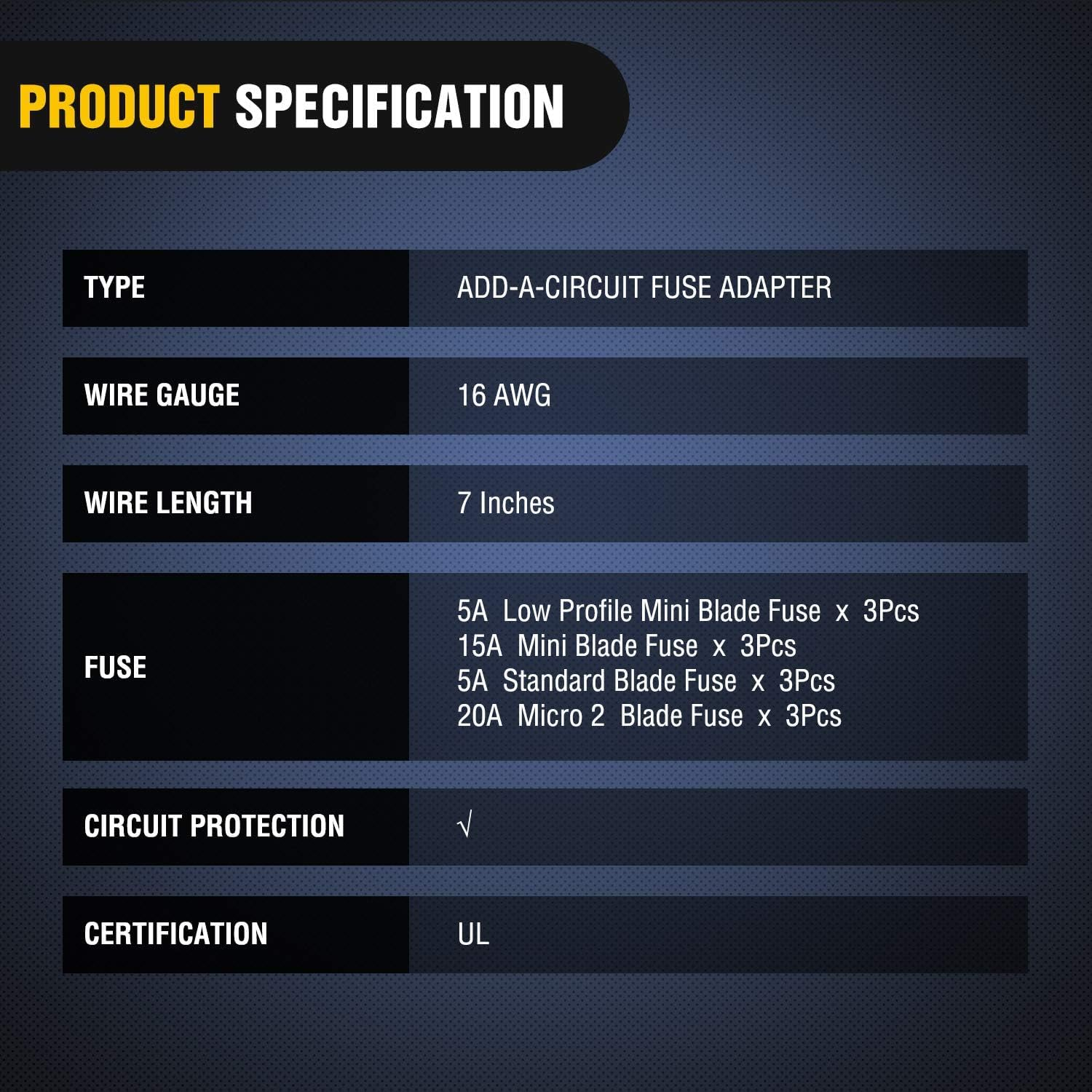 12 Pack Car Fuse Tap Kit, Standard Mini Micro2 and Low Profile Add-A-Circuit Holders, 4 Types ATO ATC ATM APM for Cars, Boats, Caravans image number 5