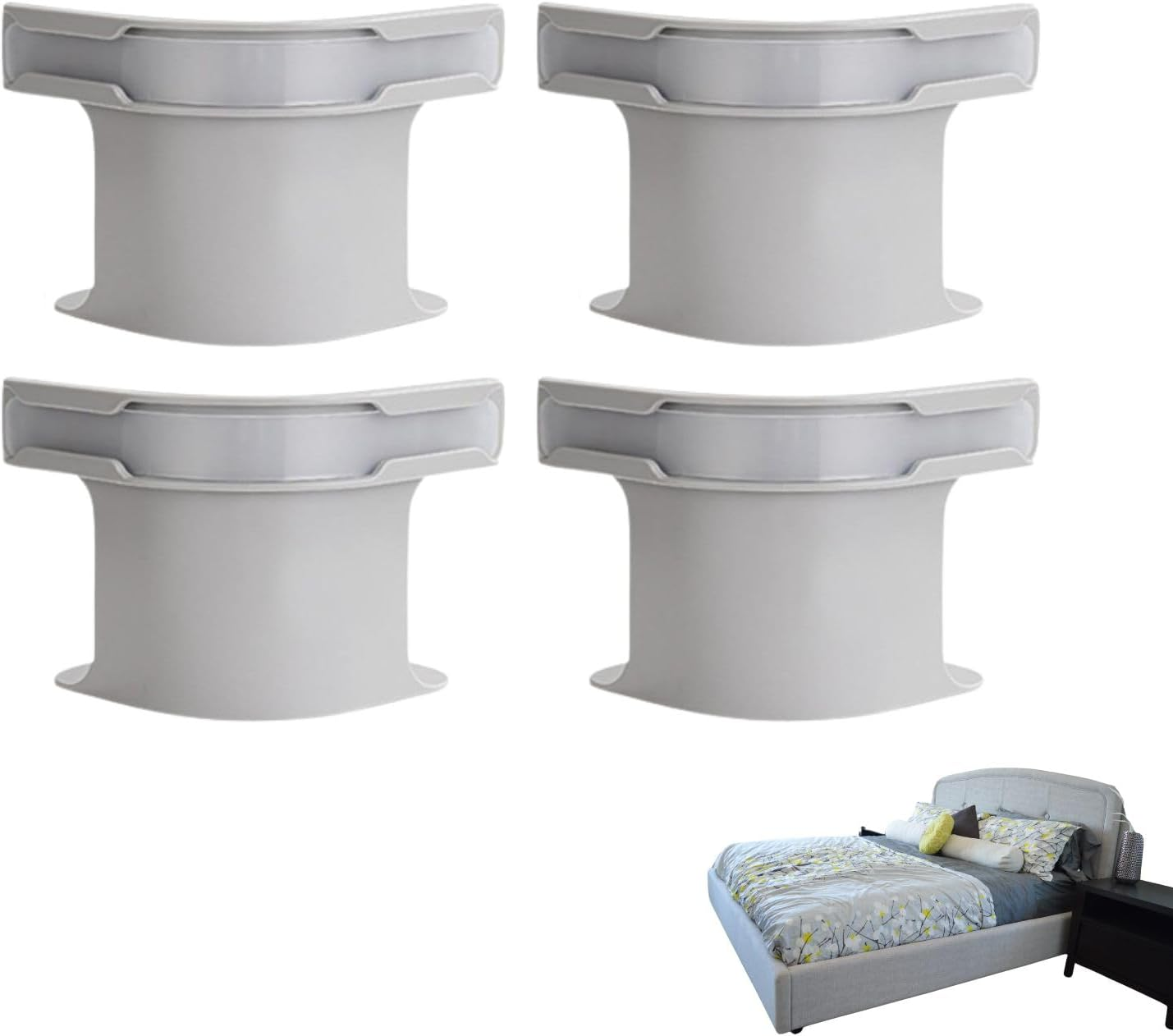 Poemtian 4PCS Bed Sheet Holder, Bed Sheet Fasteners, Non-Slip Bedsheet Grippers Keep in Place Bedding Accessories for All Mattress