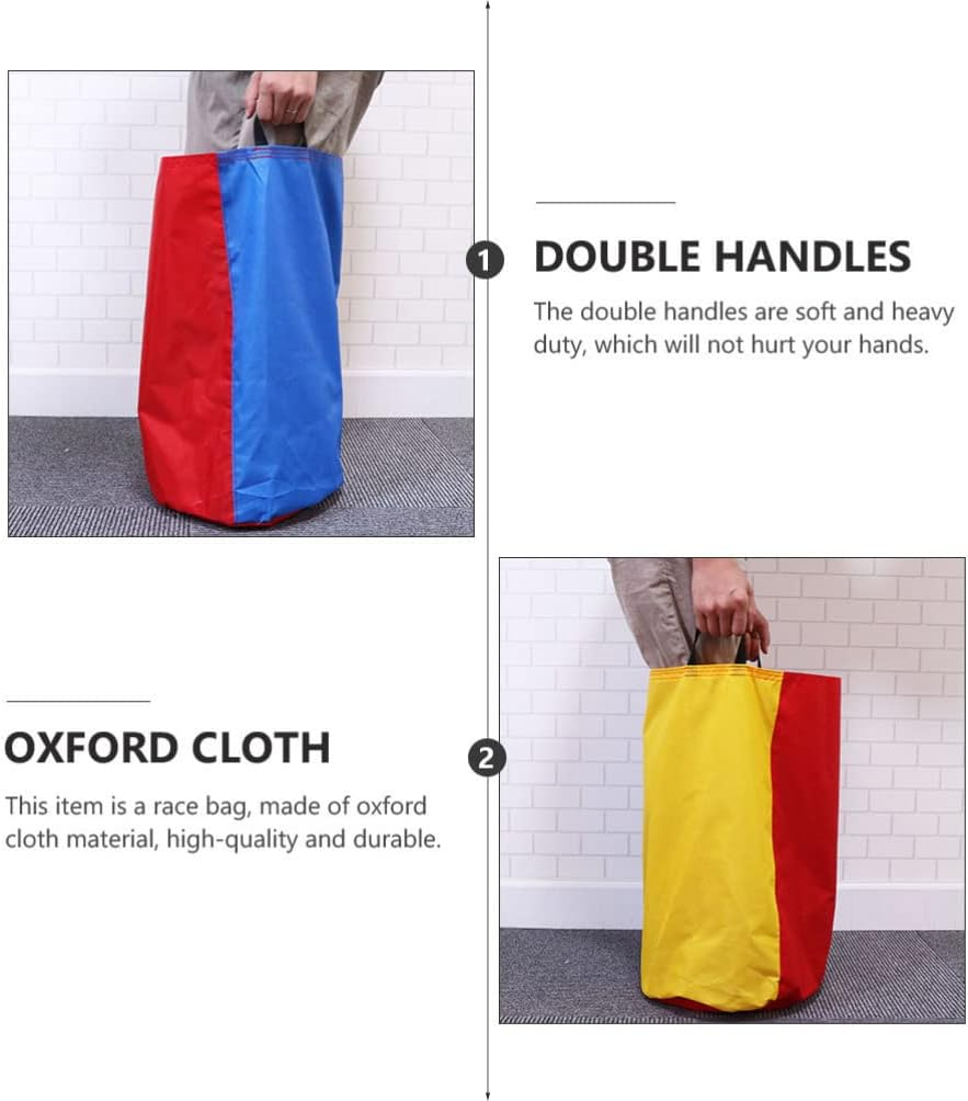 STOBOK 6Pcs Sack Race Bags Outdoor Games for Kids Potato Sack Race Bags for 3- Legged Relay Race Outdoor Party Activities ( Assorted Color ) image number 5