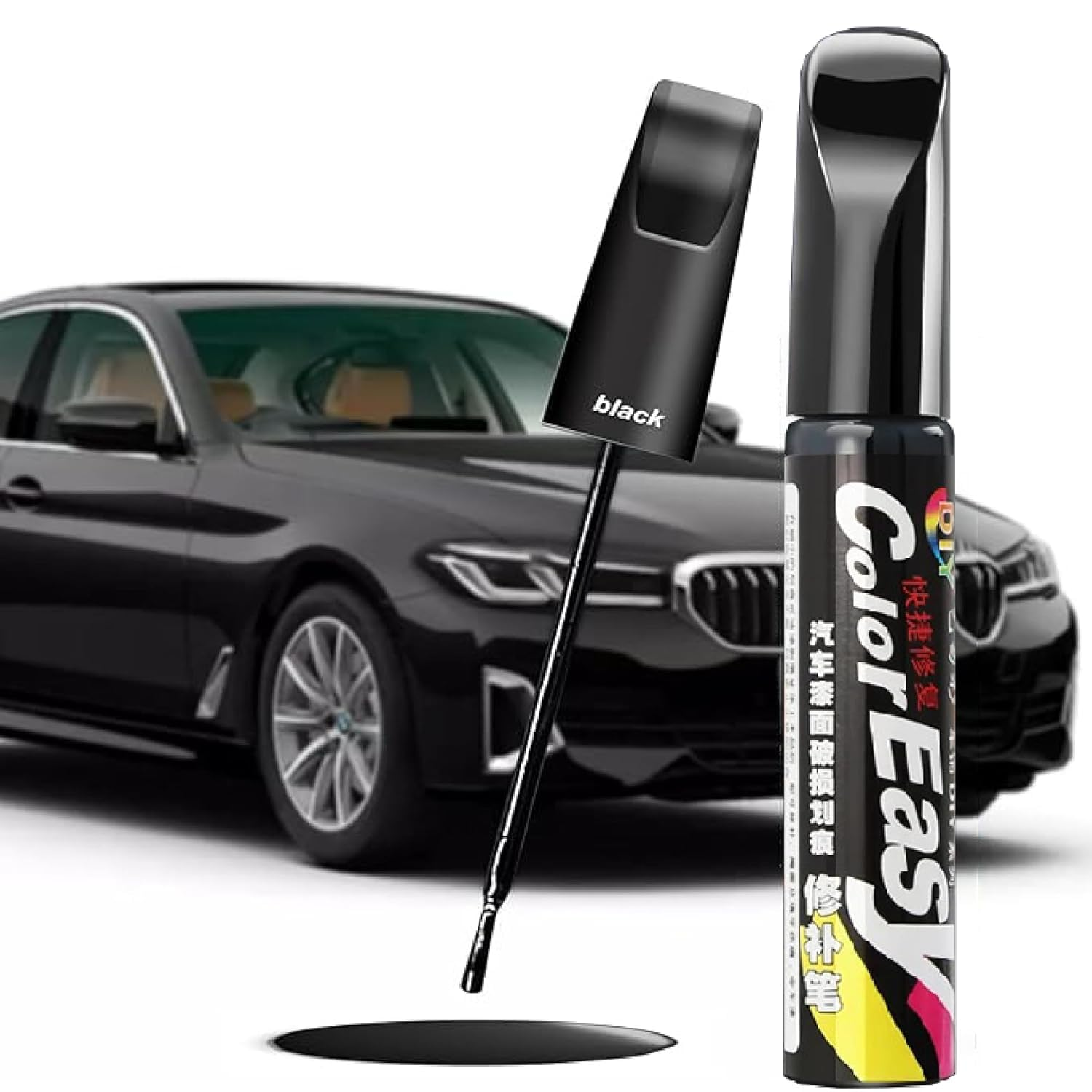 EZONEDEAL Car Scratch Removal for Deep Scratches - Auto Touch-Up Paint Black - Car Paint Repair (Black)