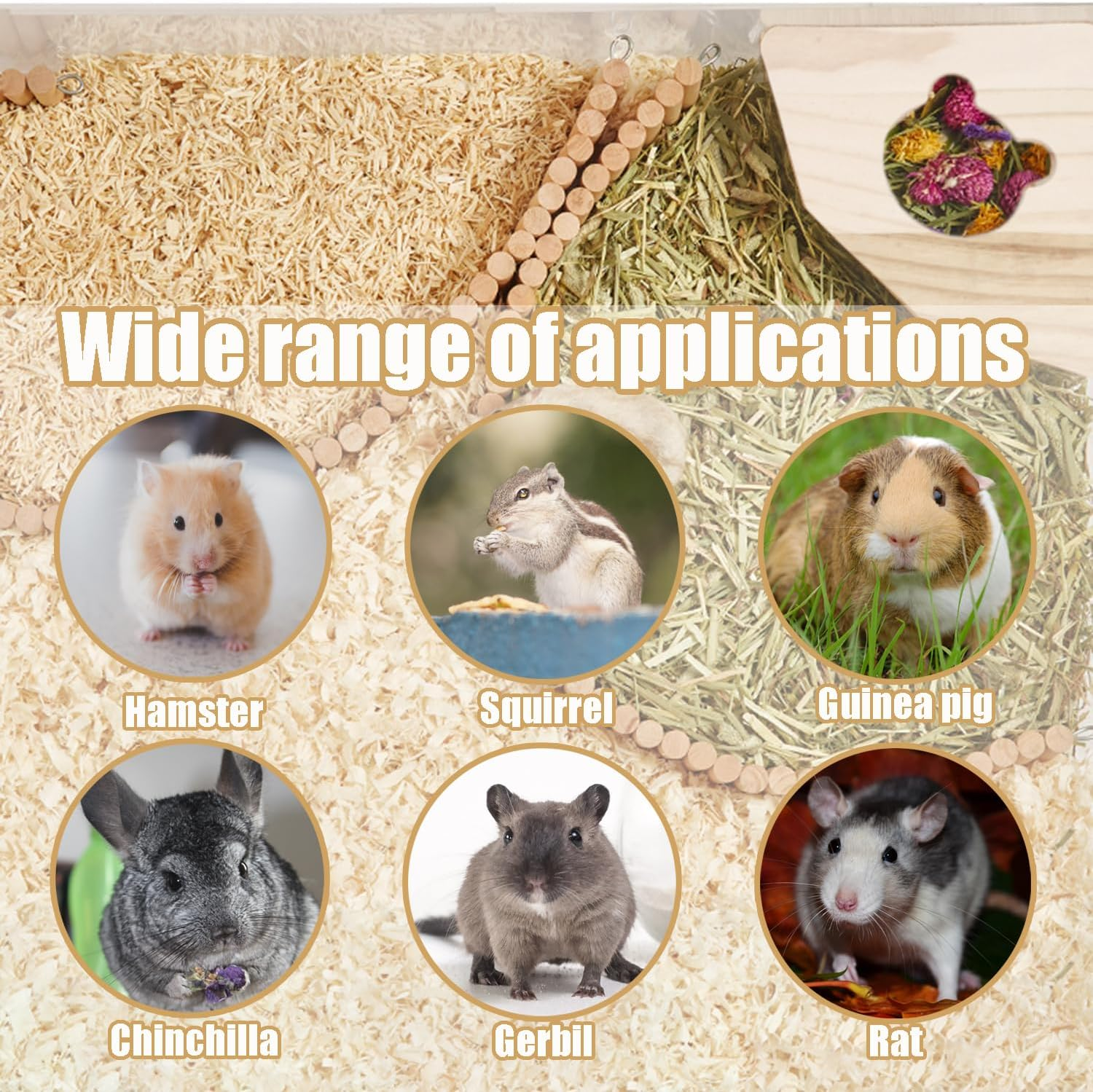 Hamster Sand Bath Container Small Animal Sand Bath Shower, Hamster Sand Box with Ladder for Easy Cleaning, Perfect for Dwarf Hamsters, Gerbils, and Chinchillas Pet Bathing Accessories (1 Pcs) image number 4