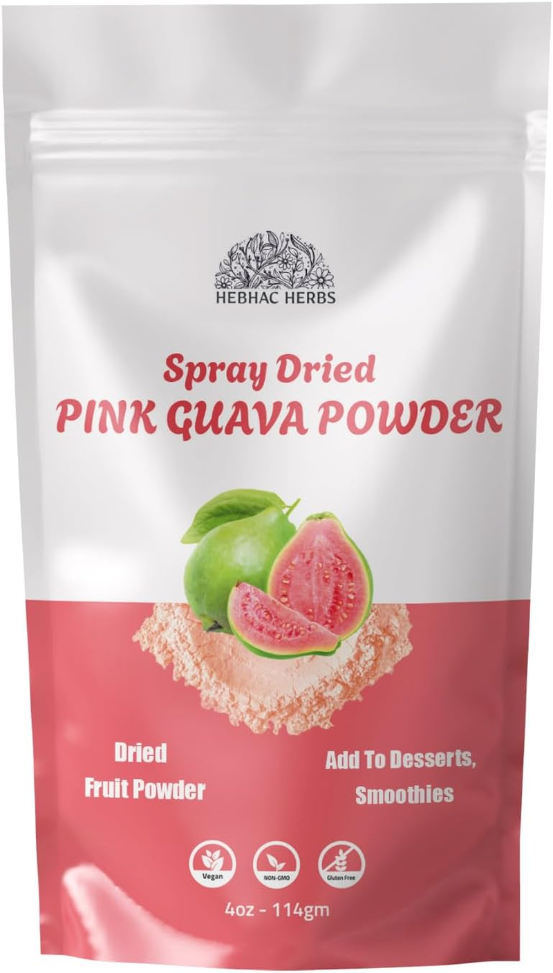 Pink Guava Powder 114 G | Instant Drink Mix Guava Powder for Juice, Cake | Gluten-Free, Natural, No Preservatives image number 1