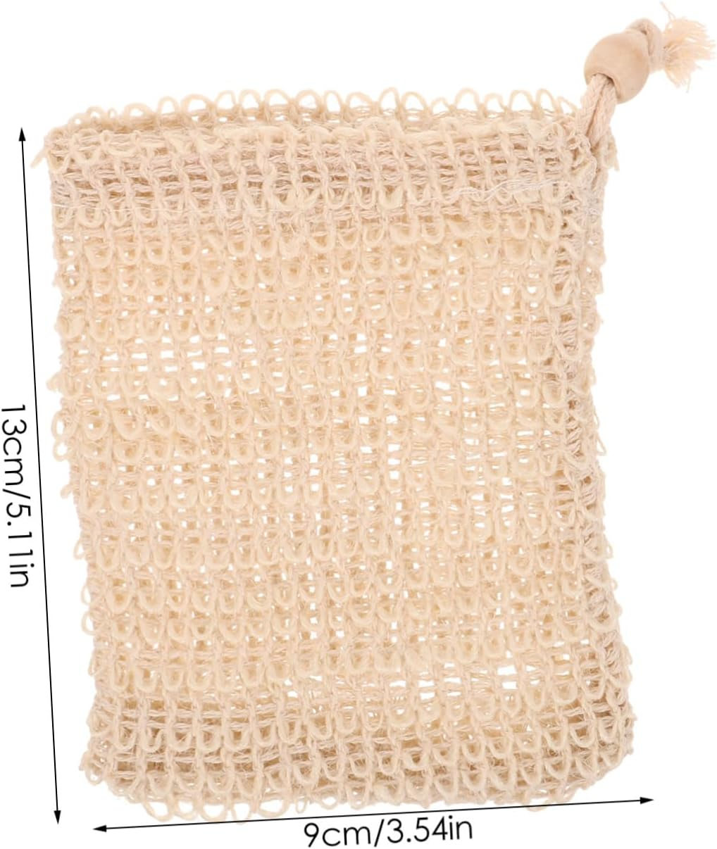 Parliky 10Pcs Cotton Linen Soap Pouches 9X14Cm Mesh Exfoliating Bags for Handmade Soap Bathing Accessories image number 1