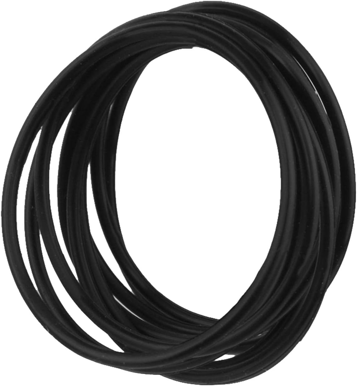 F Fityle 10Pcs Gummy Silicone Wristbands Bracelets Bands Rubber Gummies Bangles Wristbands - Black image number 5