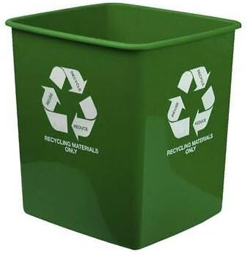 Italplast Recycling Materials Only Tidy Bin, Green, 15 Litre Capacity