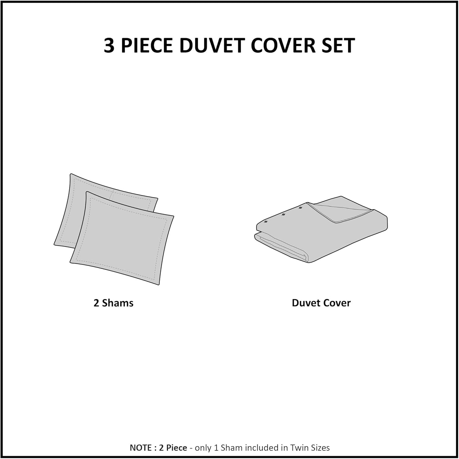 Madison Park Laetitia 100% Cotton Duvet Set-Chenille Tufted Medallion Design All Season Cozy Bedding Shabby Chic Comforter Cover, Matching Shams, Full/Queen (90 in X 90 In), Floral Grey image number 4