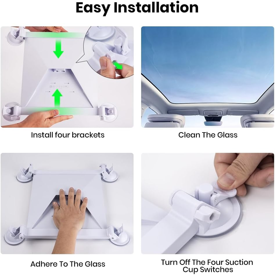 Starlink Mini Sunroof Suction Cup Mount,Starlink Mini Mount,Starlink Mini Roof Mount, Starlink Mini Mounting Kit for Sunroof/Front Window/Rear Window/Roof image number 4