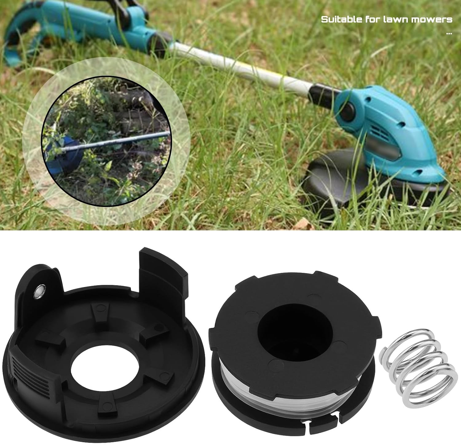 Diameter 1.6Mm Grass String Trimmer Replacement Spool Line Set Replacement Part 195858-1 196146-9 Compatible with MAKITA DUR141 DUR181 image number 4