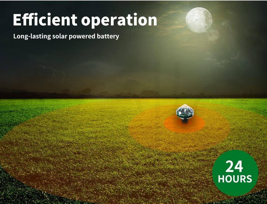 4X Snake Repeller Rat Mouse Trap Pest LED Solar Powered Repellent Rodent image number 3