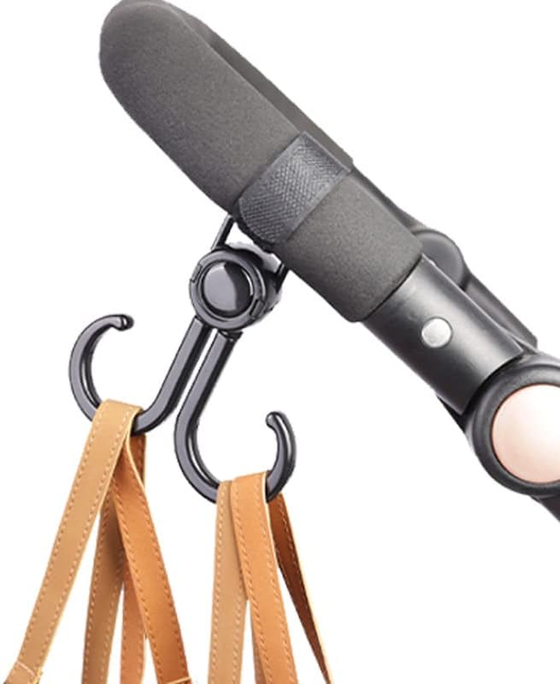 Stroller Hooks for Hanging, 2 PCS Stroller Carabiner Clip, Universal Stroller Clips for Diaper Bag image number 6