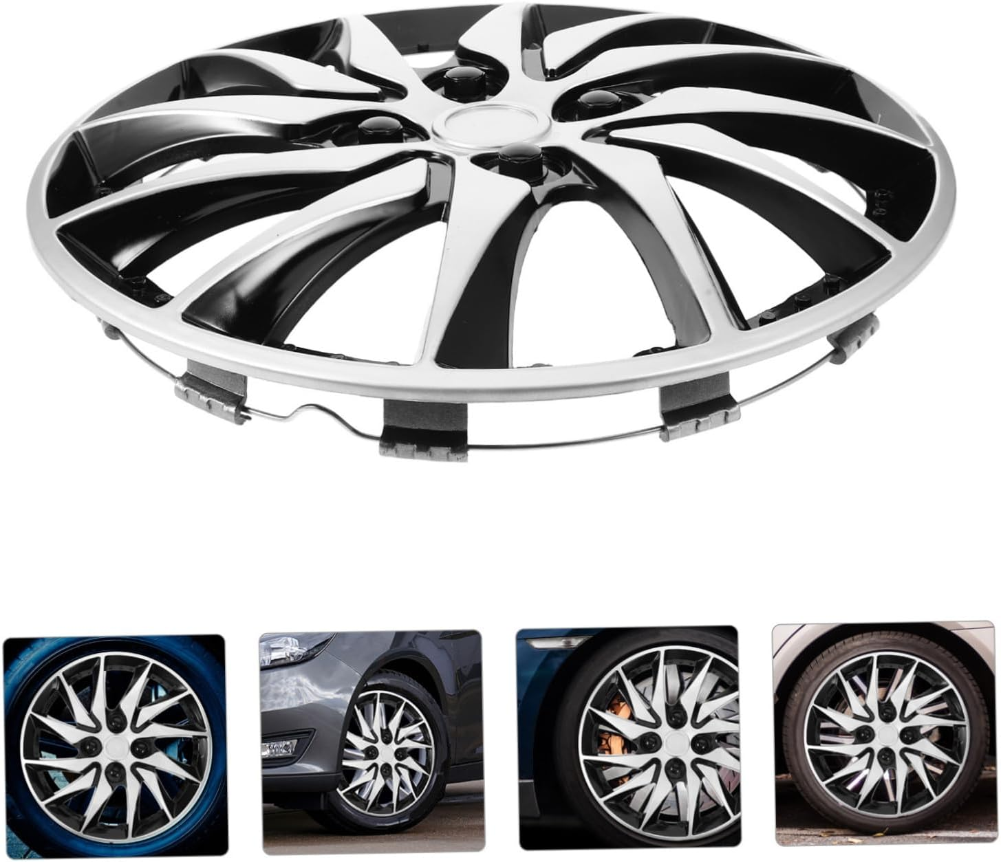 PAMINGONO Decorative Dual Wheel Covers for Cars Stylish Automotive Easy Installation Vehicle Appearance Unique Design Fit for Cars image number 1