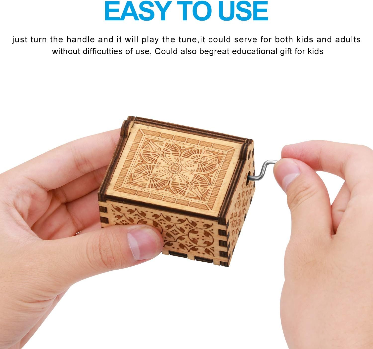 The Simpsons Music Boxes,Wood Engaved Antique Handmade Musical Boxes Best Gifts for Valentine'S Day/Christmas image number 1