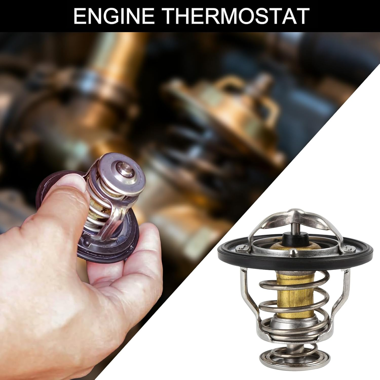 Thermostat for Toyota Lexus Camry, Car Engine Coolant Thermostat Replaces OEM# 90916-A3003 & 90916-03129, Car Accessories image number 3