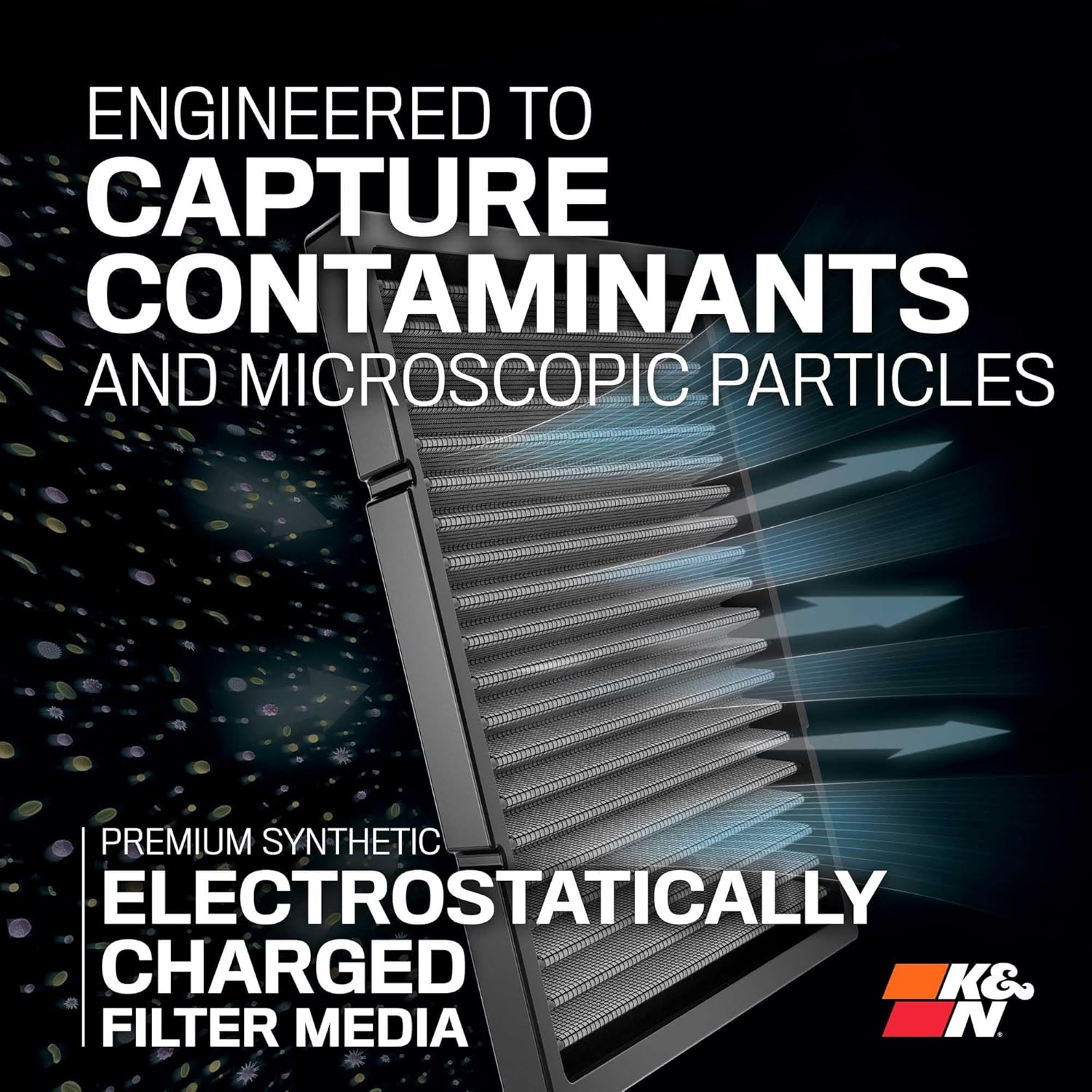 K&N VF2052 Cabin Air Filte for 2022 Ford Everest 2.0L L4 Diesel image number 3