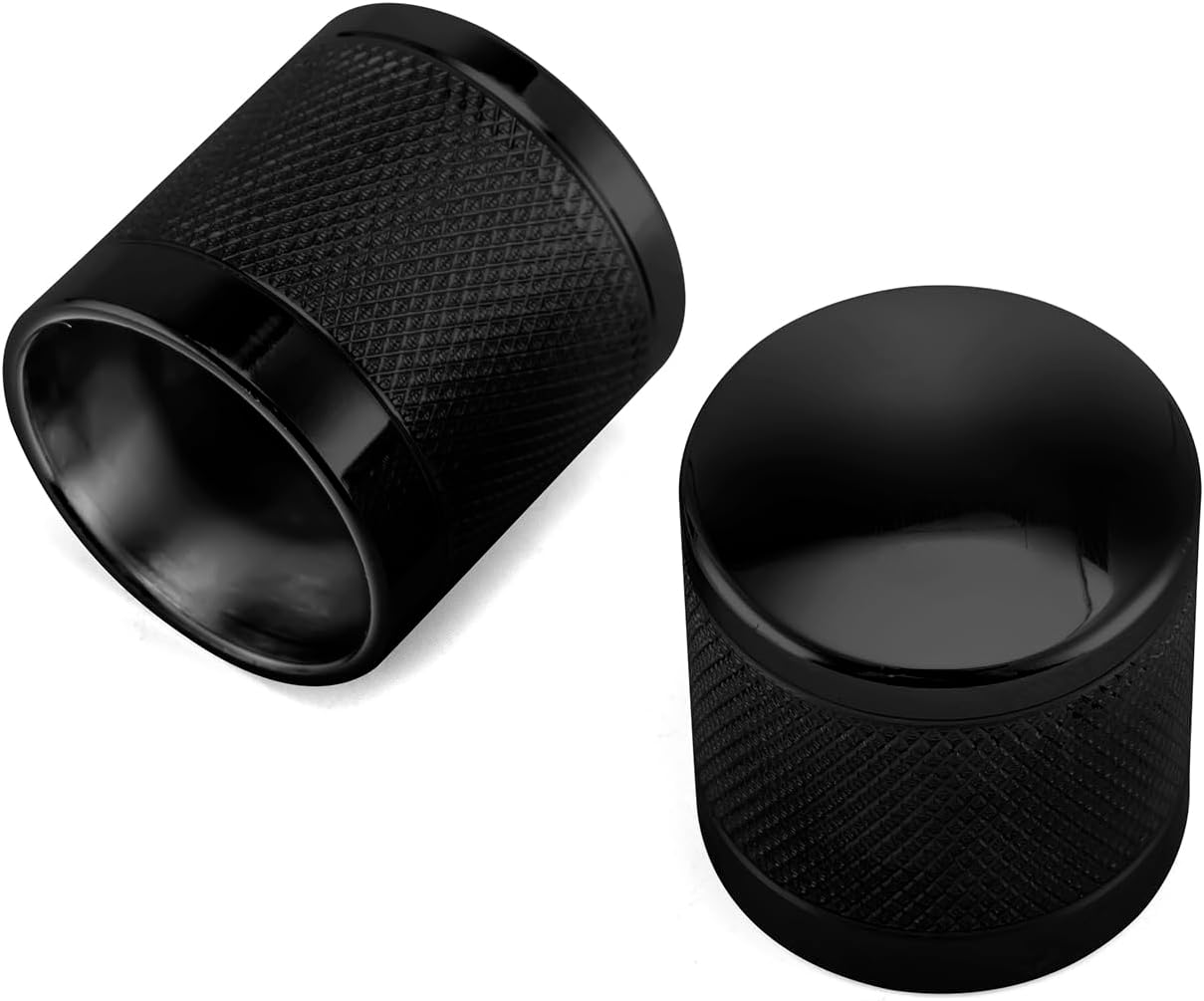 Wsays 4PCS Docking Hardware Cover Kit Knurled Magnet Caps Black Compatible with Harley Sportster XL Softail Dyna Touring Electra Glide Street Glide Road King 1994-2025 image number 2